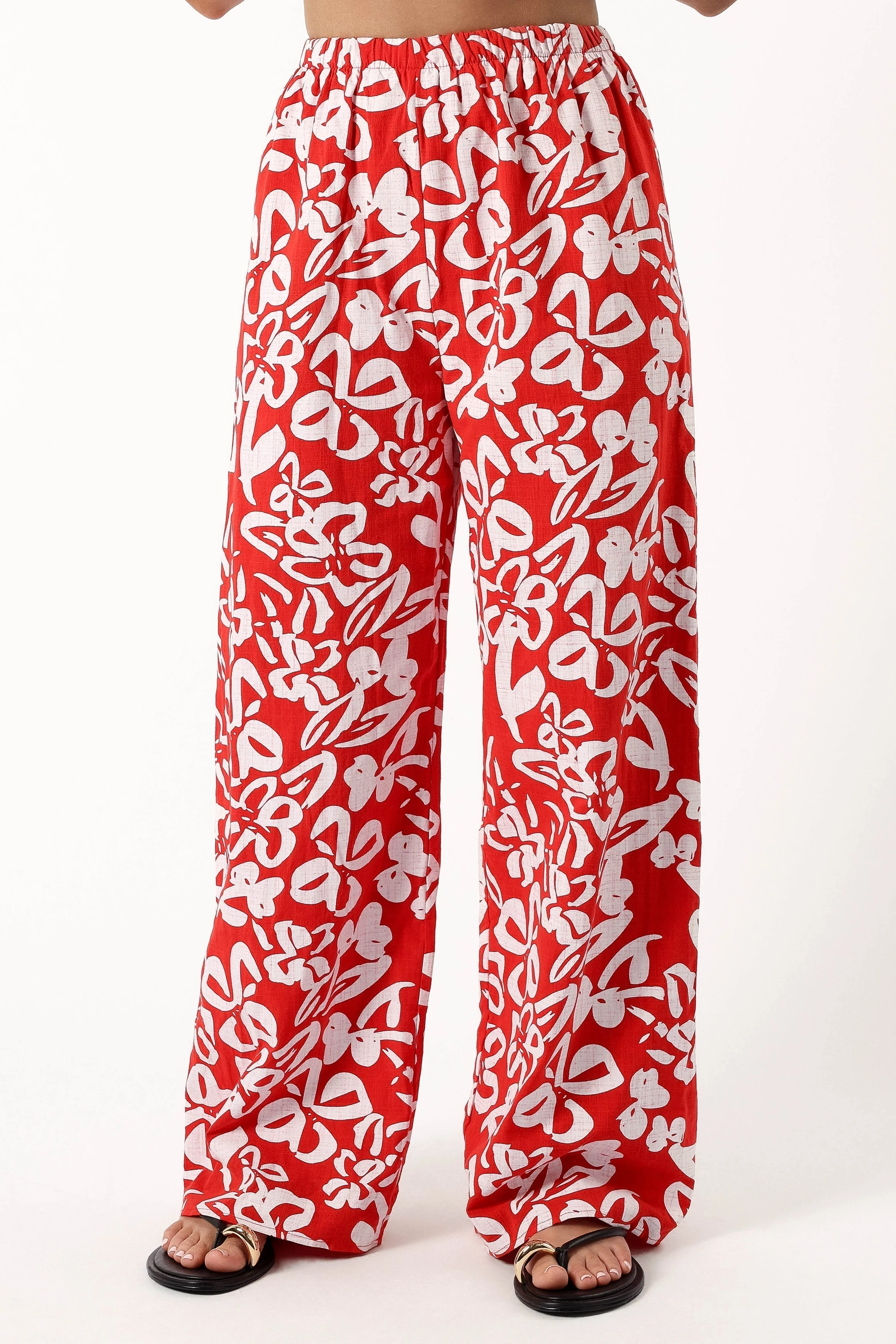 Luna Pants - Red Floral