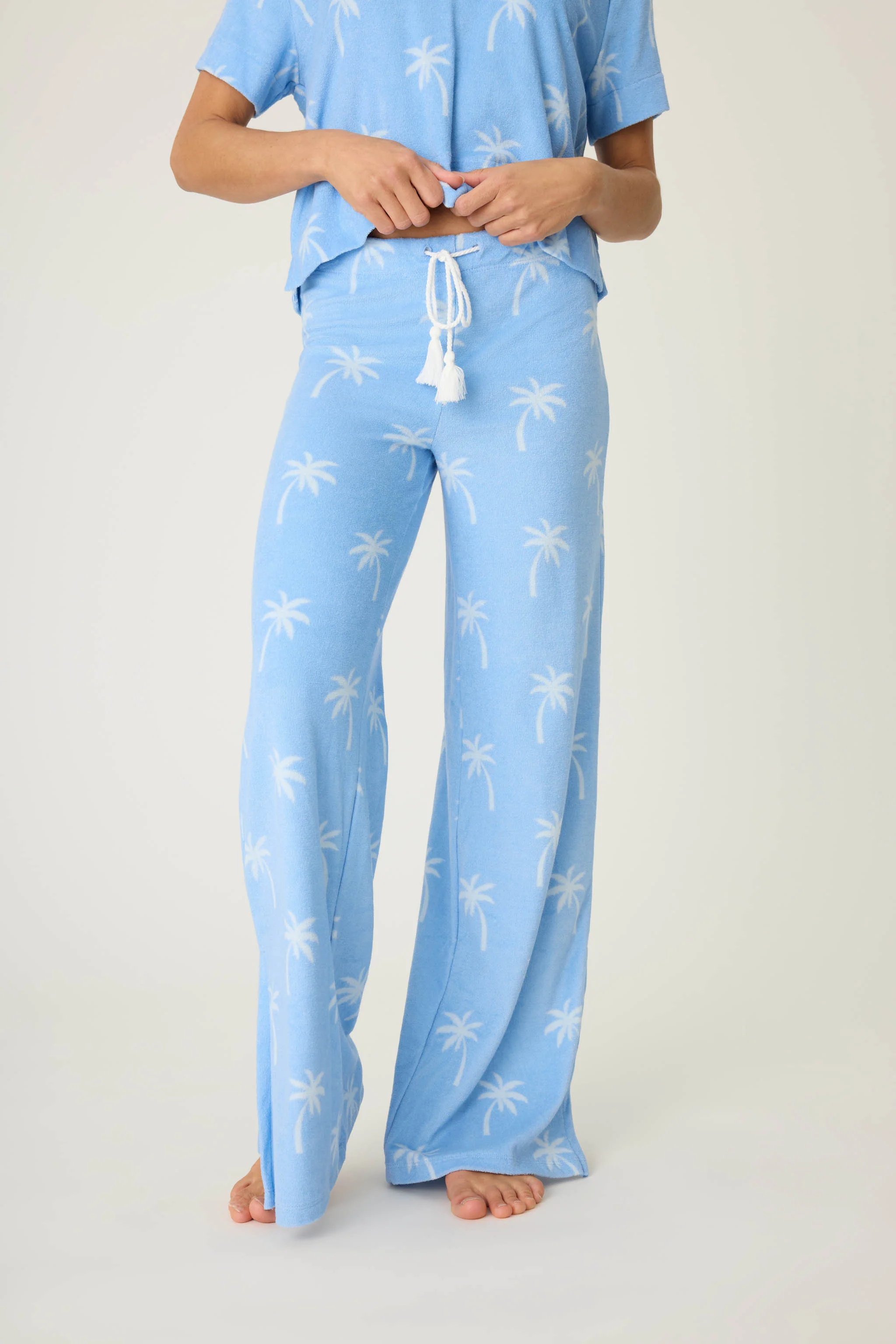 Cabana Paradise Palm Print Pants