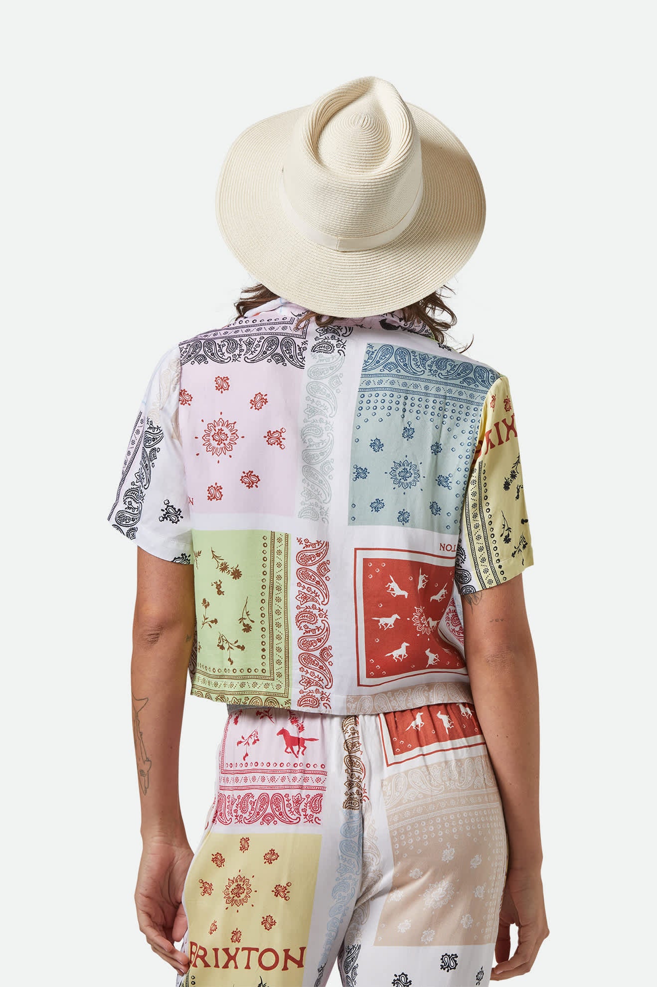 Carolina Straw Packable Travel Hat - Bone/Bone