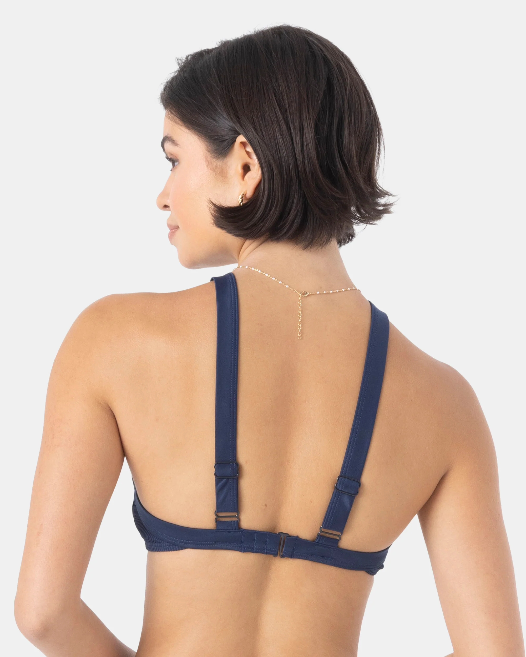 Rib Roxy Love High Neck Bikini Top