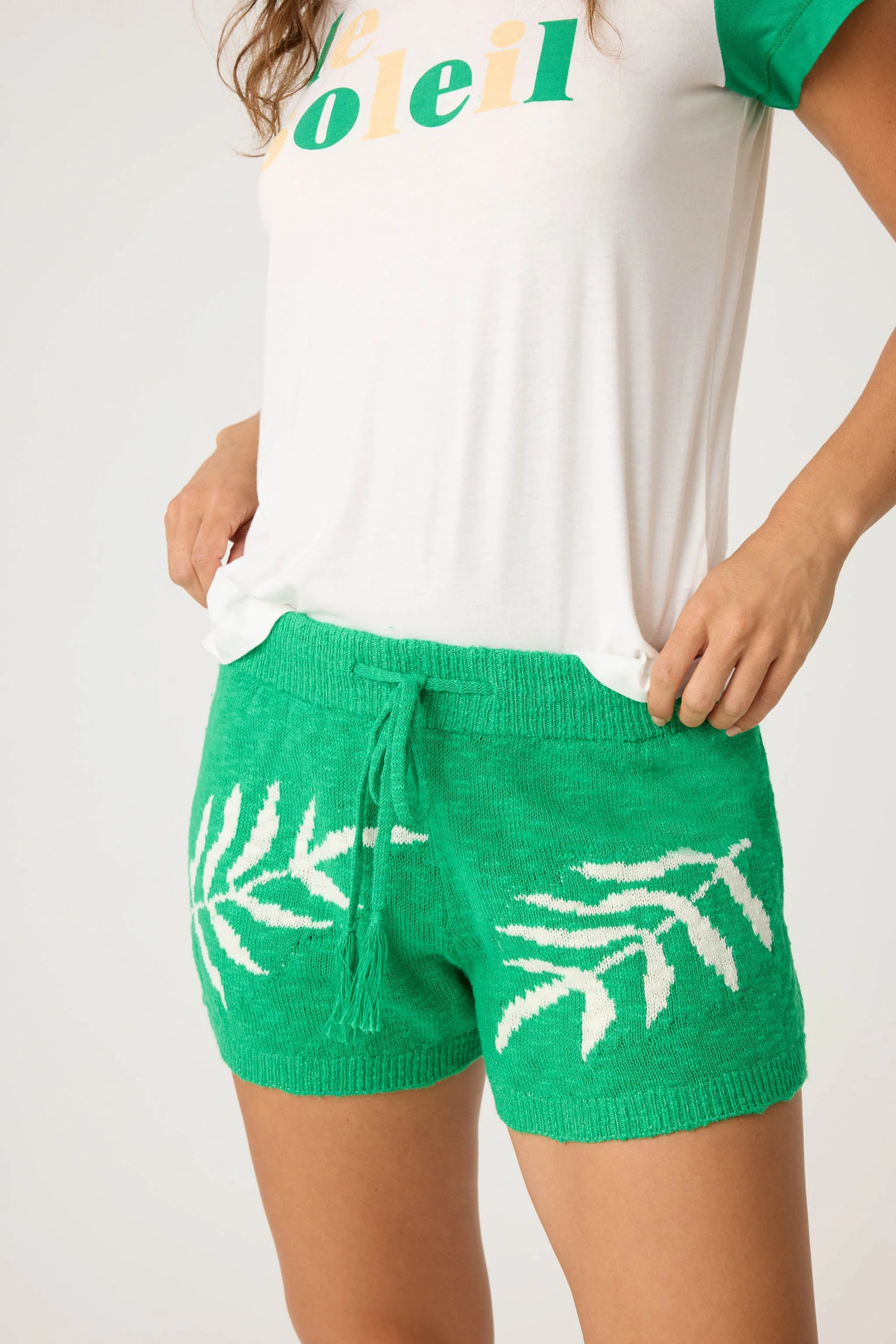 Beachcomber Leaf Print Shorts