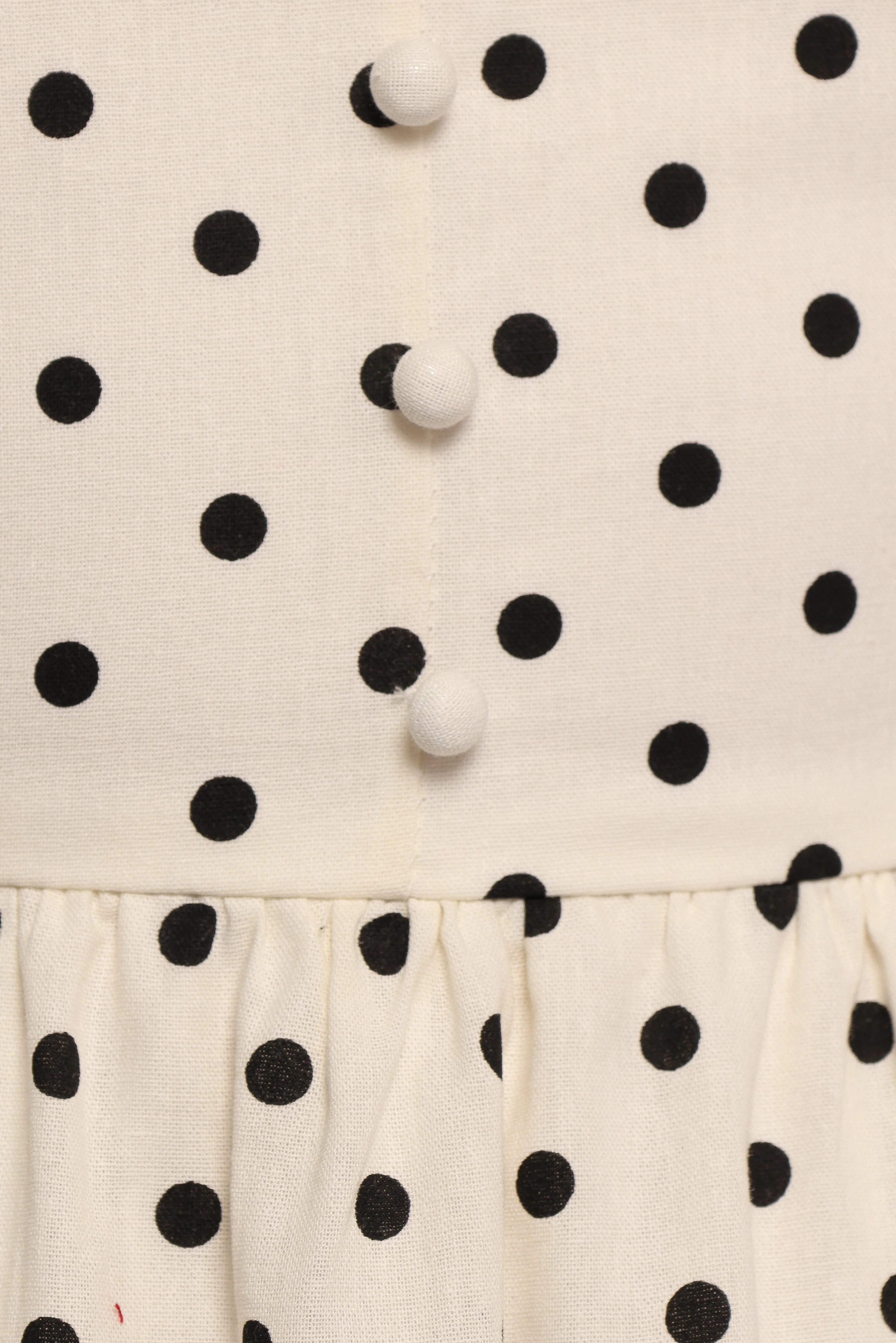Jenni Maxi Dress - White Polka Dot