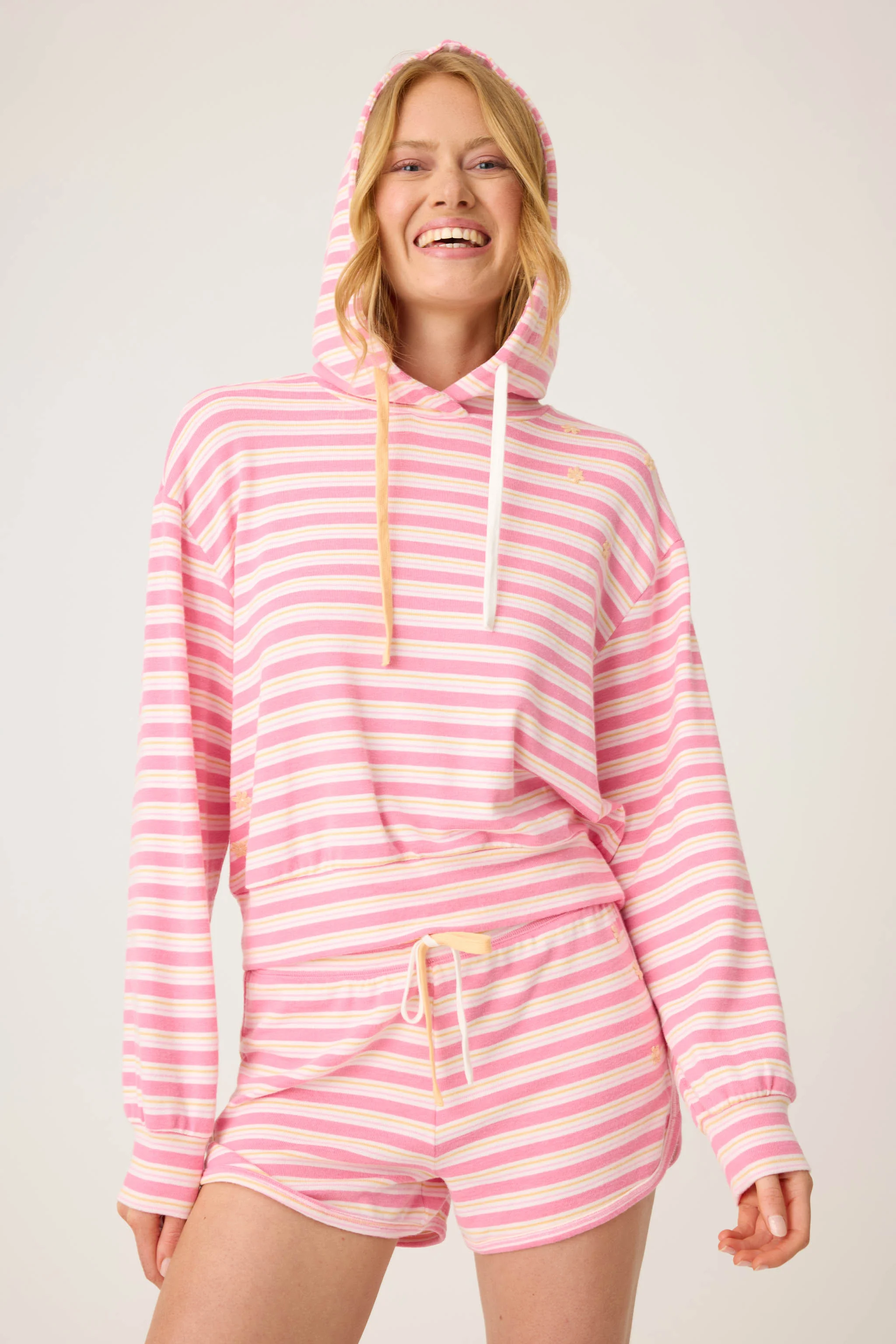 Tini Time Striped Hoodie