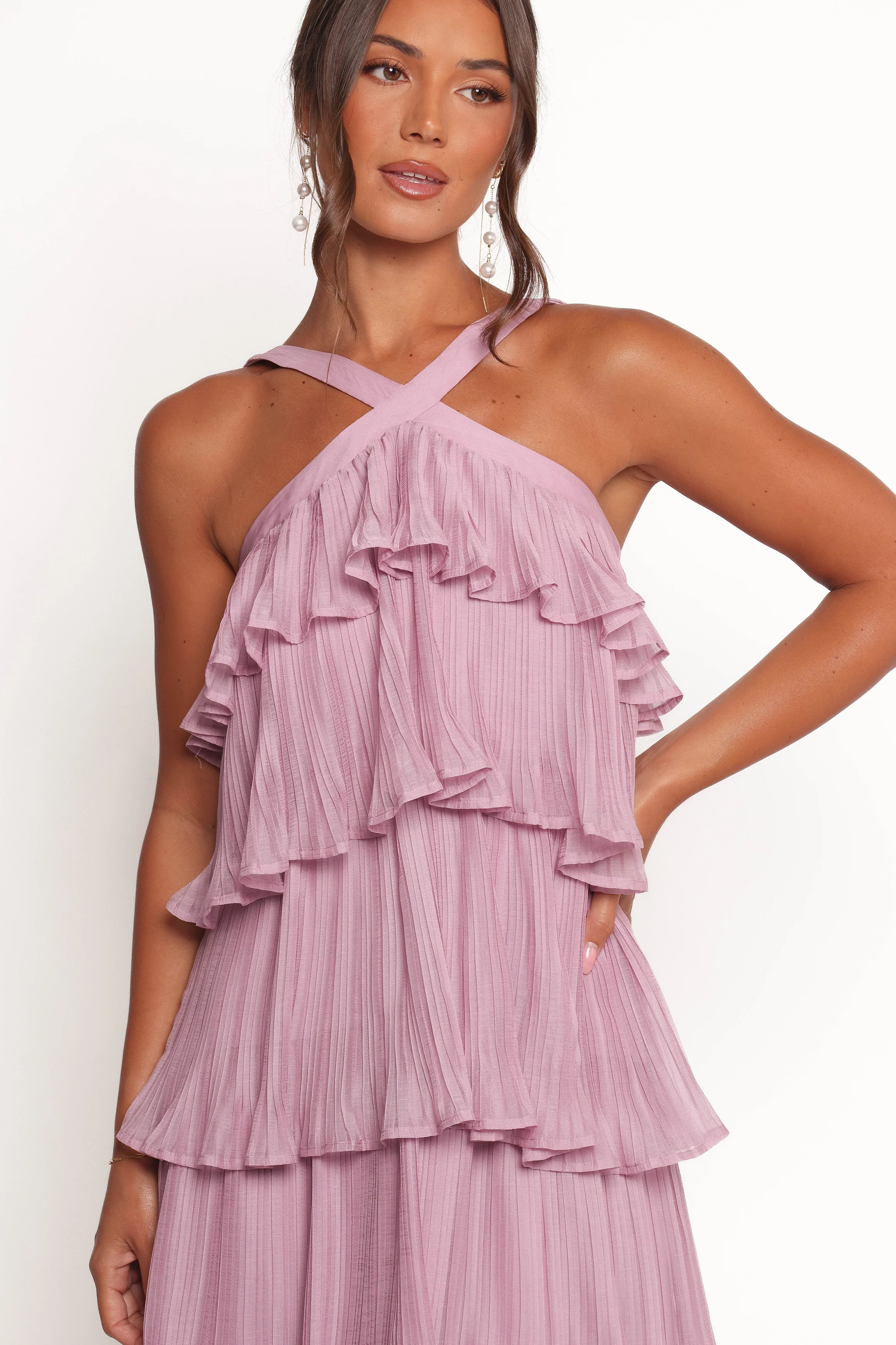 Aveline Midi Dress - Lilac