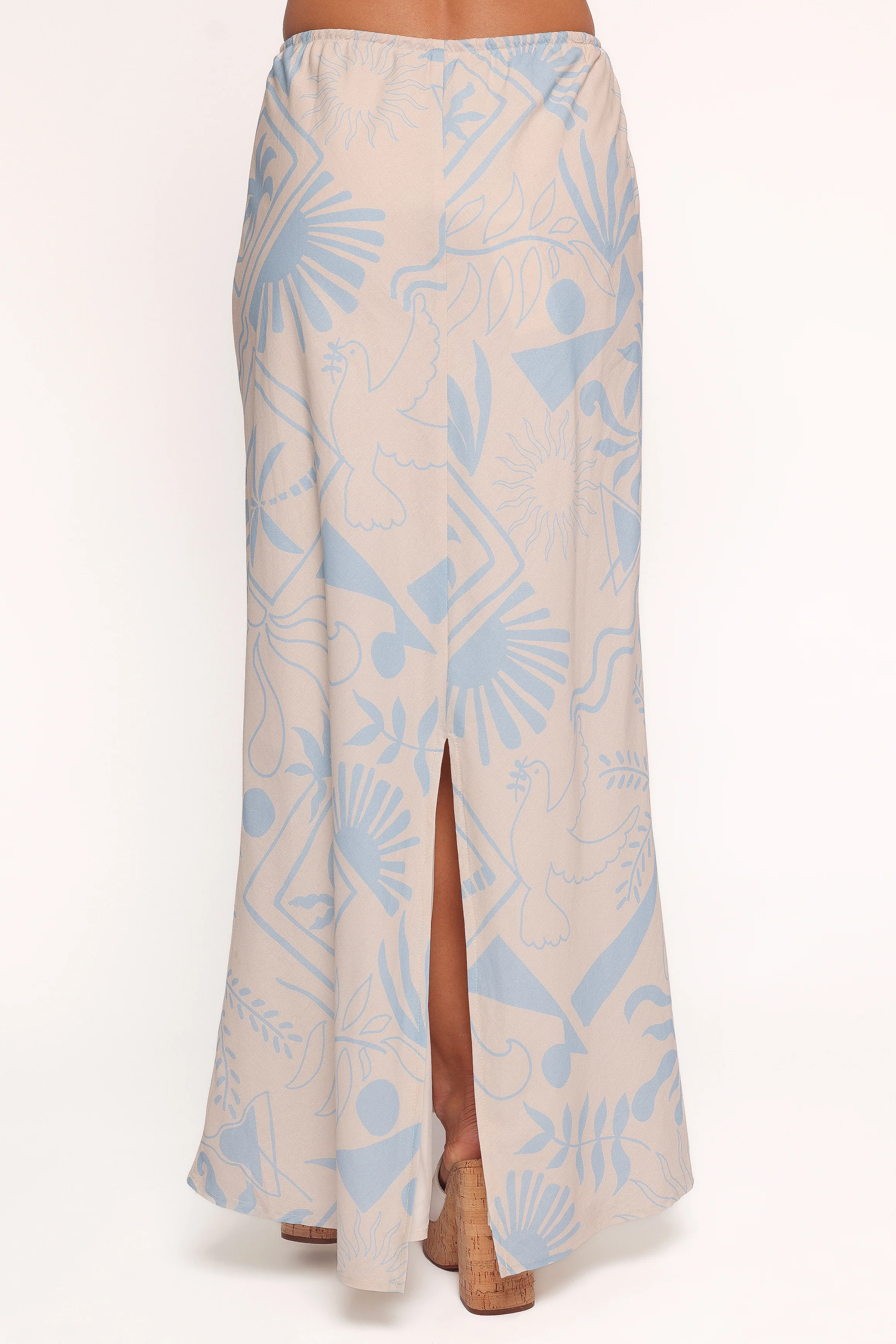 Elena Maxi Skirt - Blue Soleil