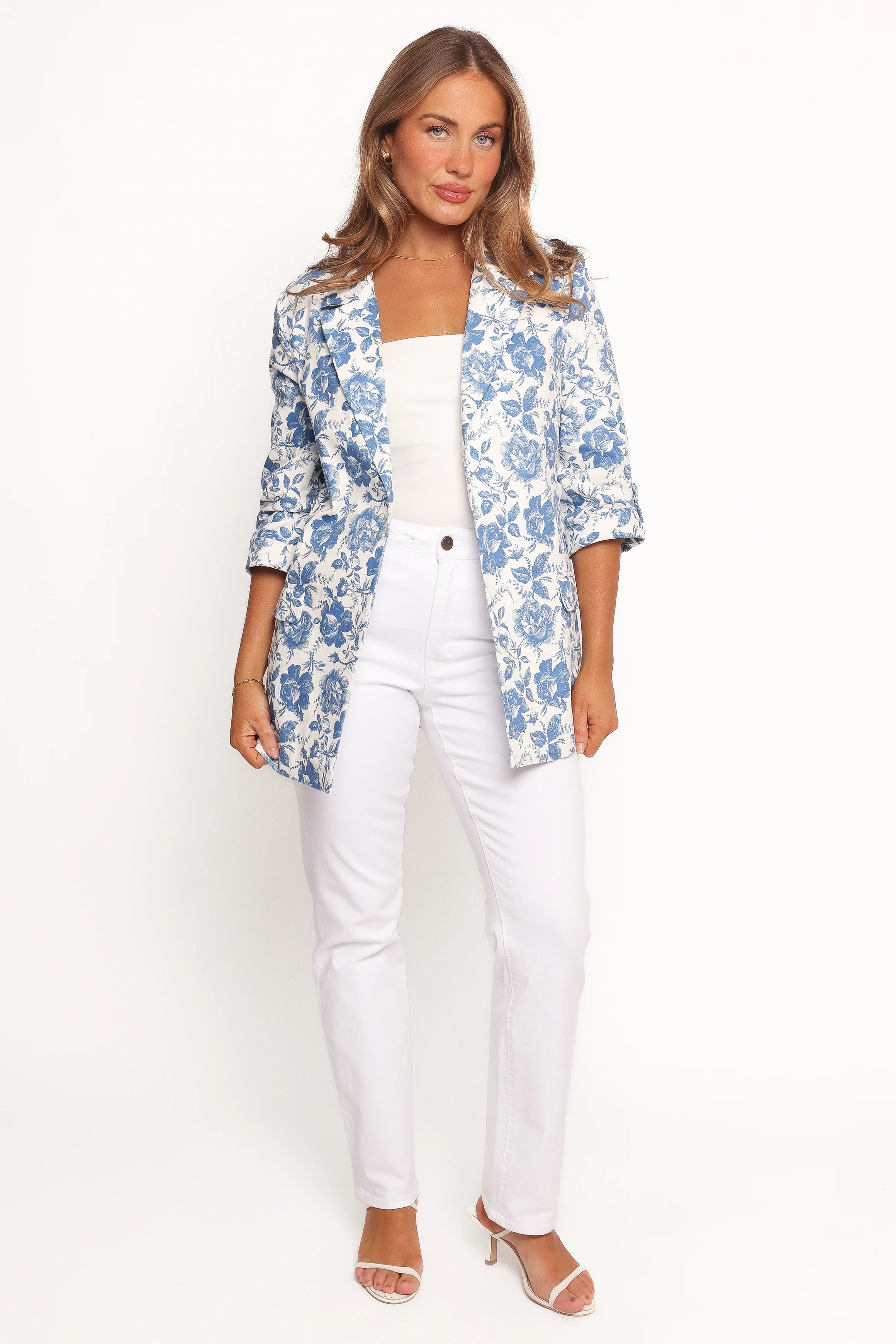 Billie Blazer - White/Blue
