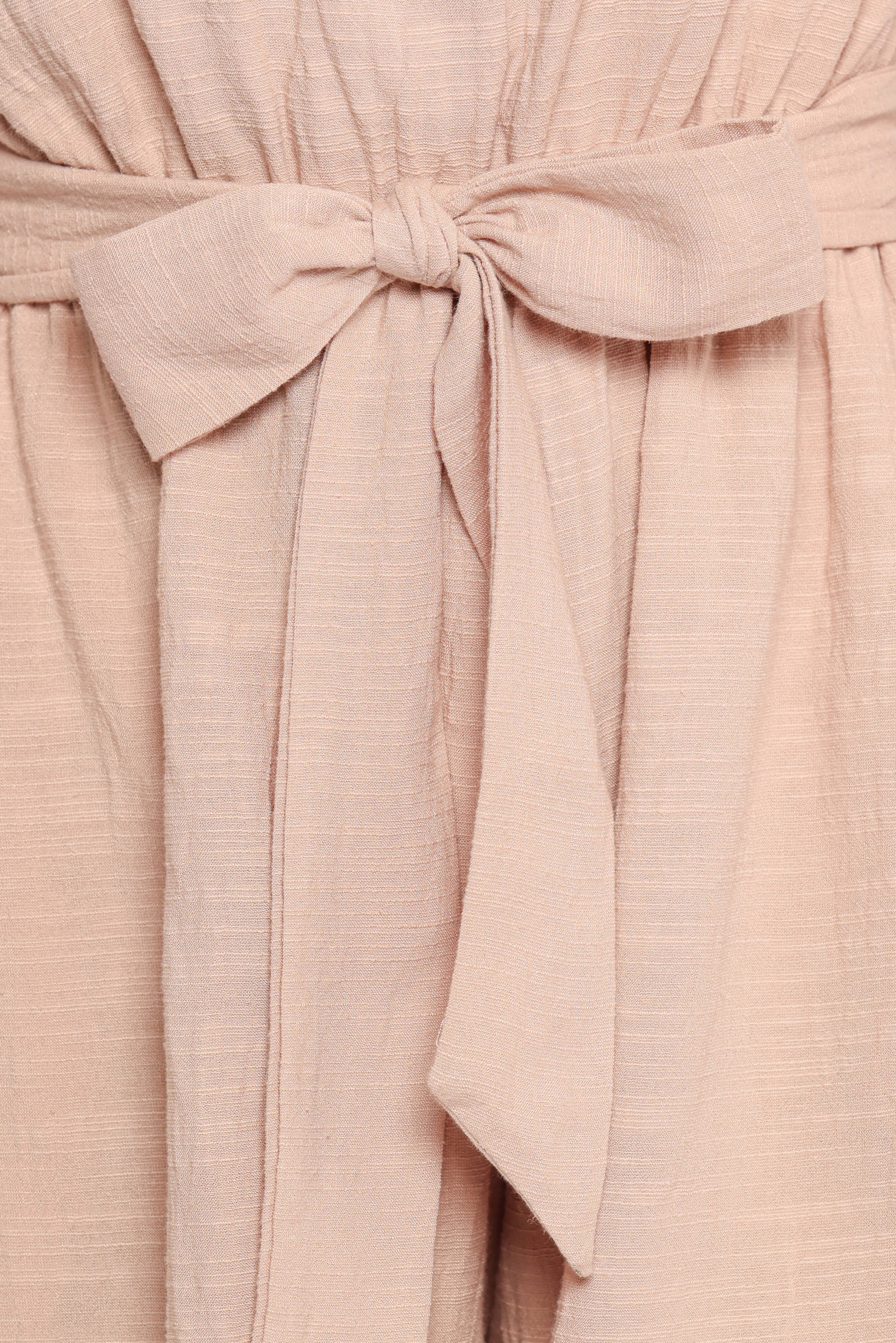 Levana One Shoulder Romper -  Beige