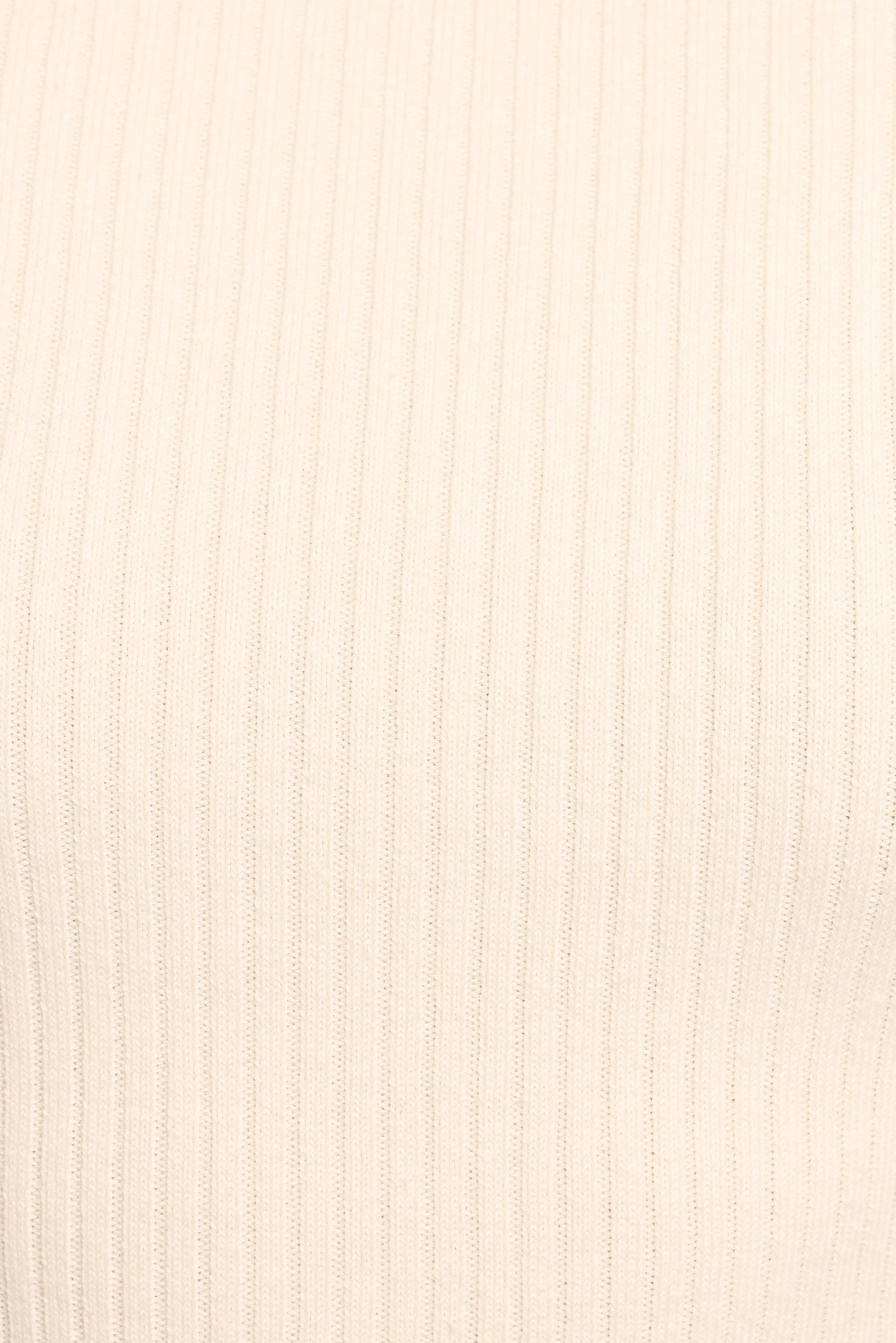 Fleur Ribbed Knit Top - Cream