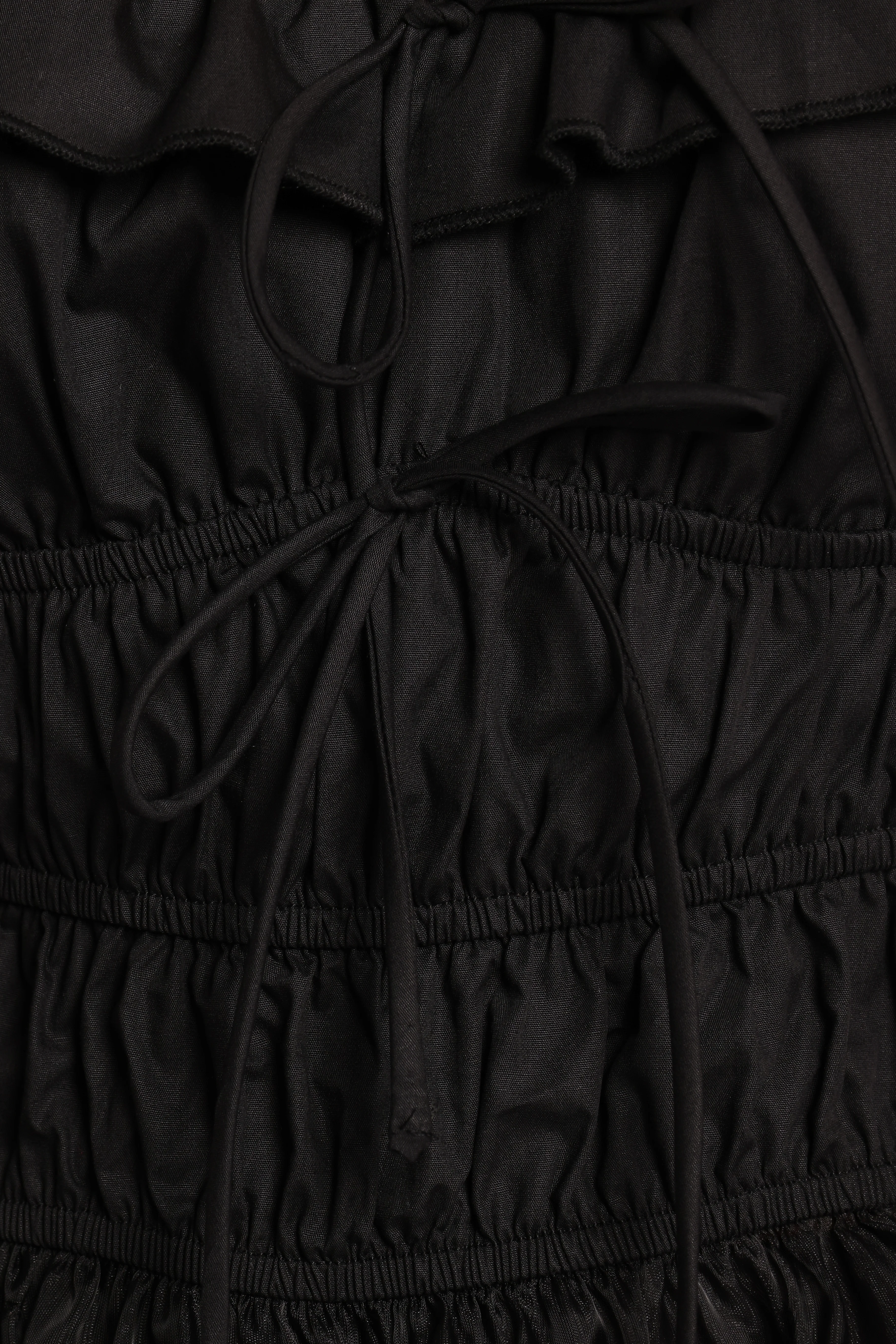 Vespera Smocked Top - Black