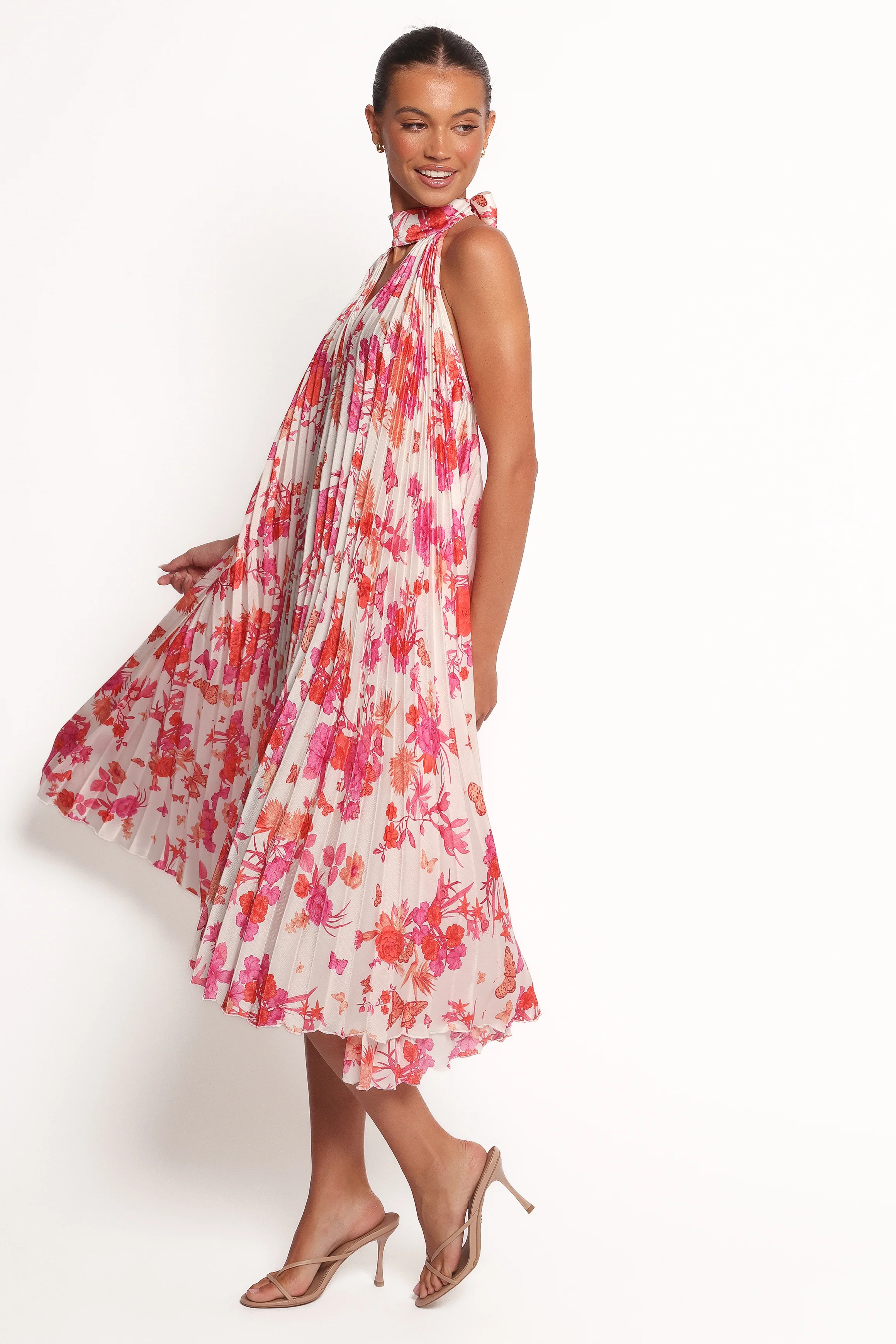 Sirmione Maxi Dress - Pink Floral