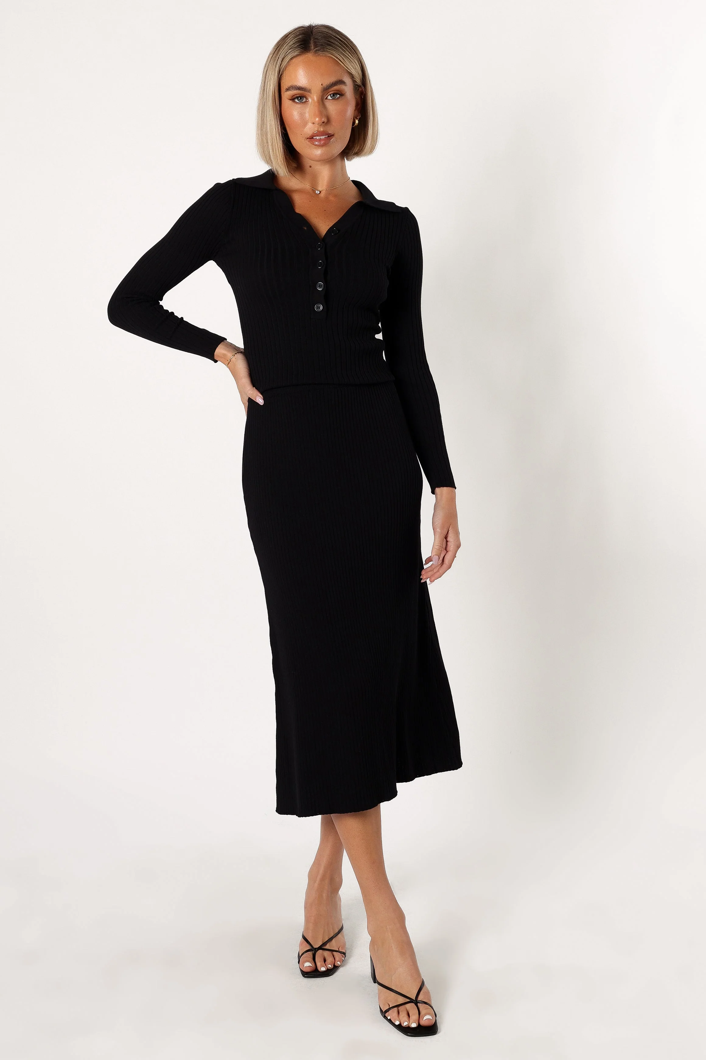 Cameron Knitted Set - Black