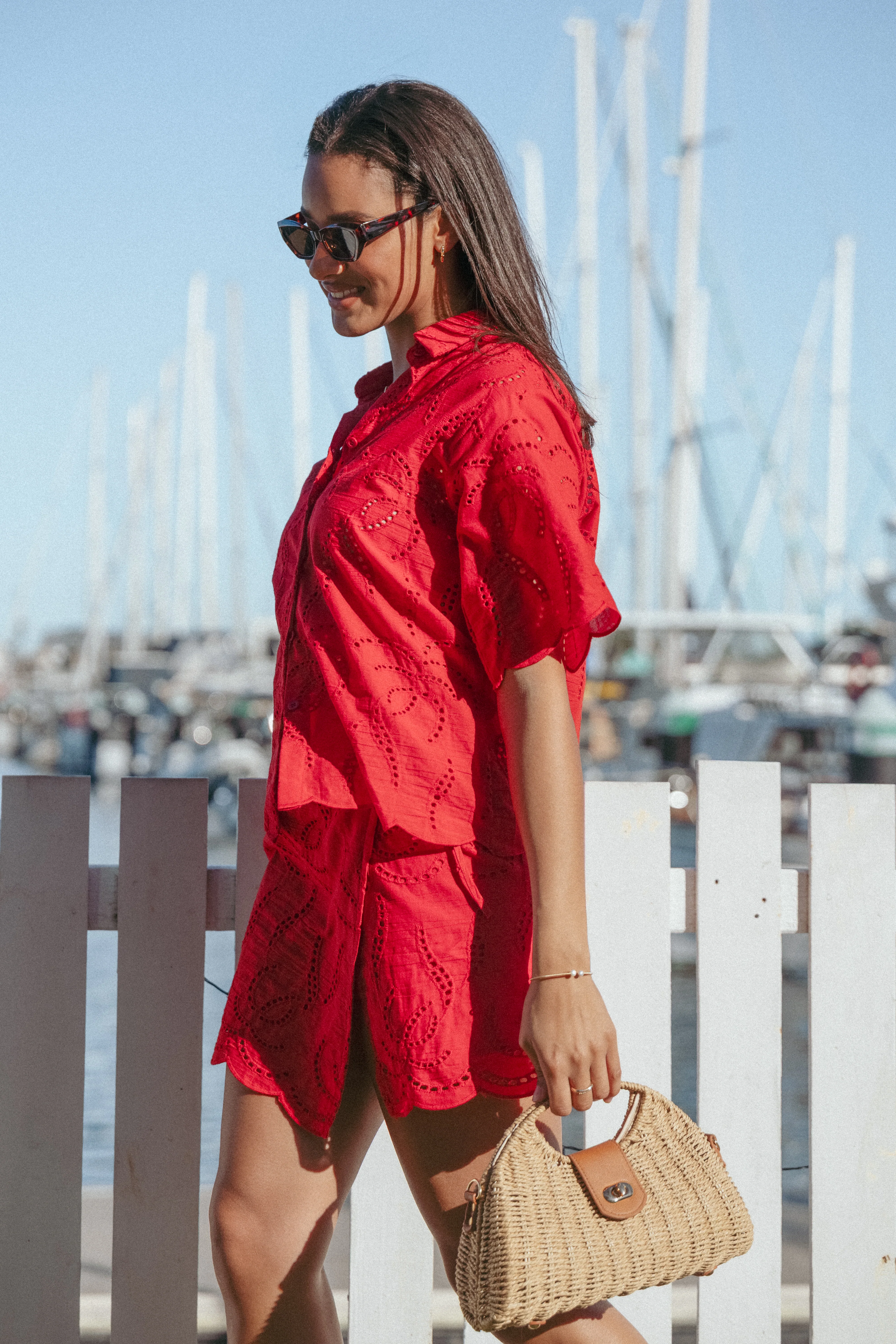 Gallie Skirt Set - Red