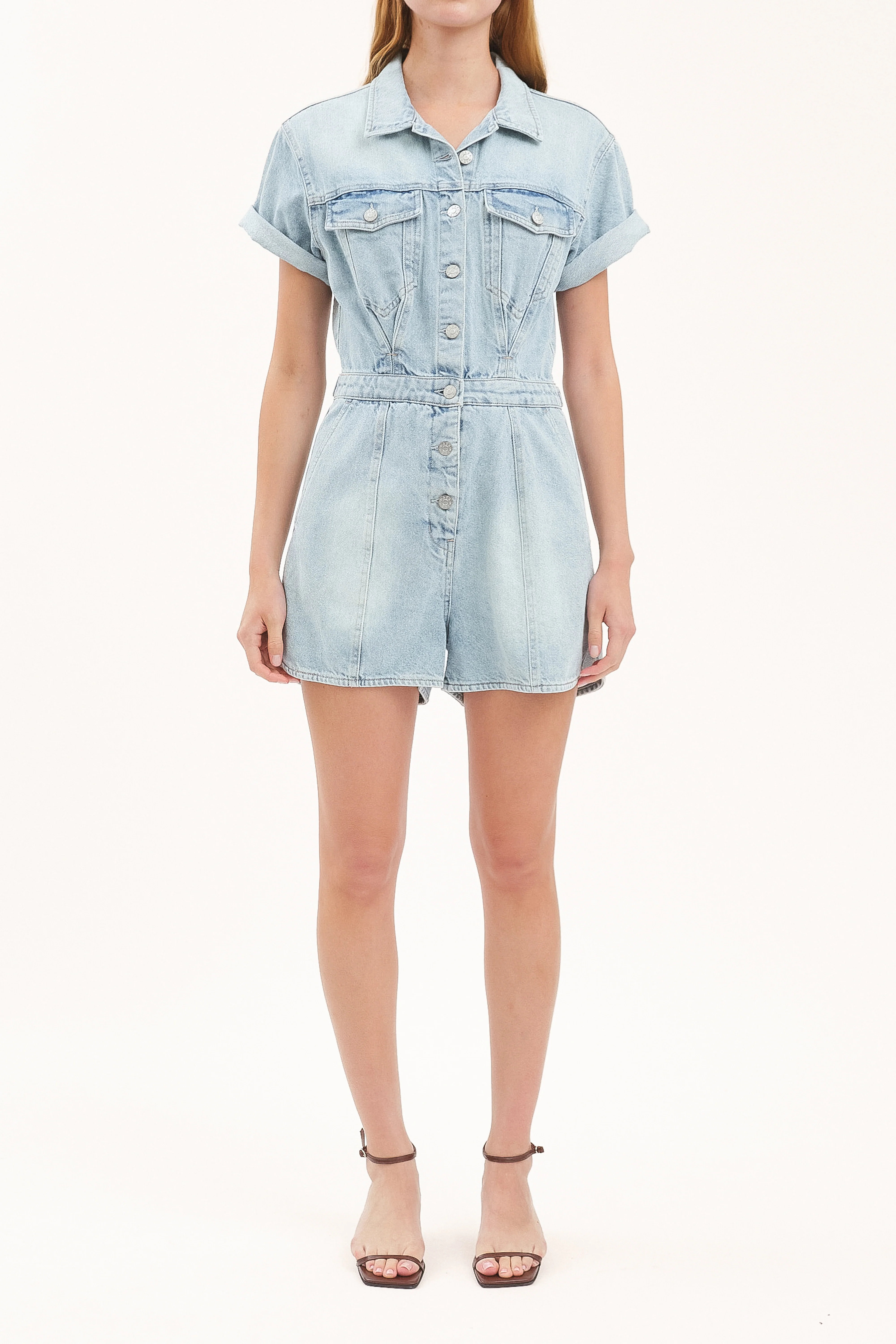 Topanga Romper - Dolphin