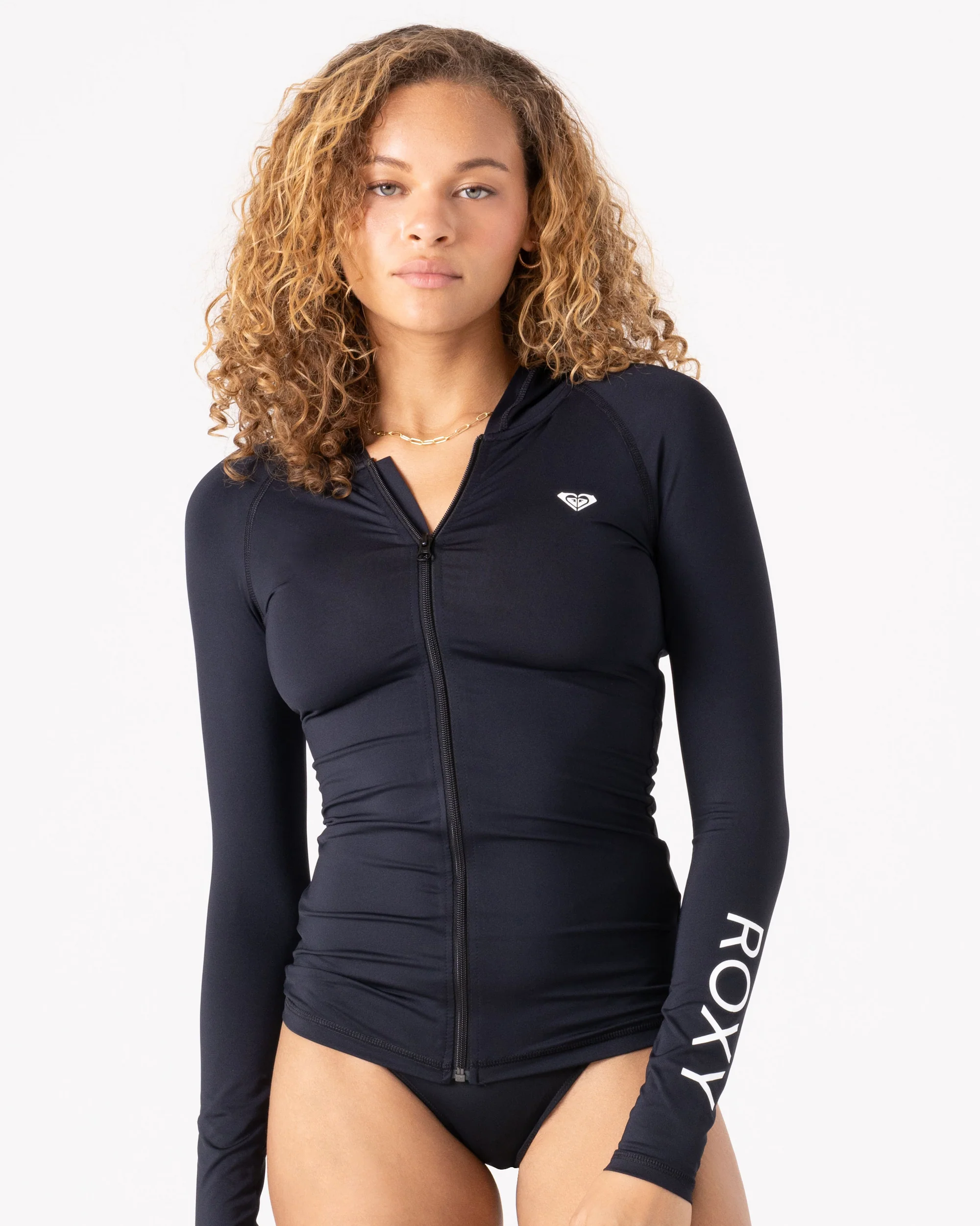 New Essentials Long Sleeve Hoodie Zipped Rashguard