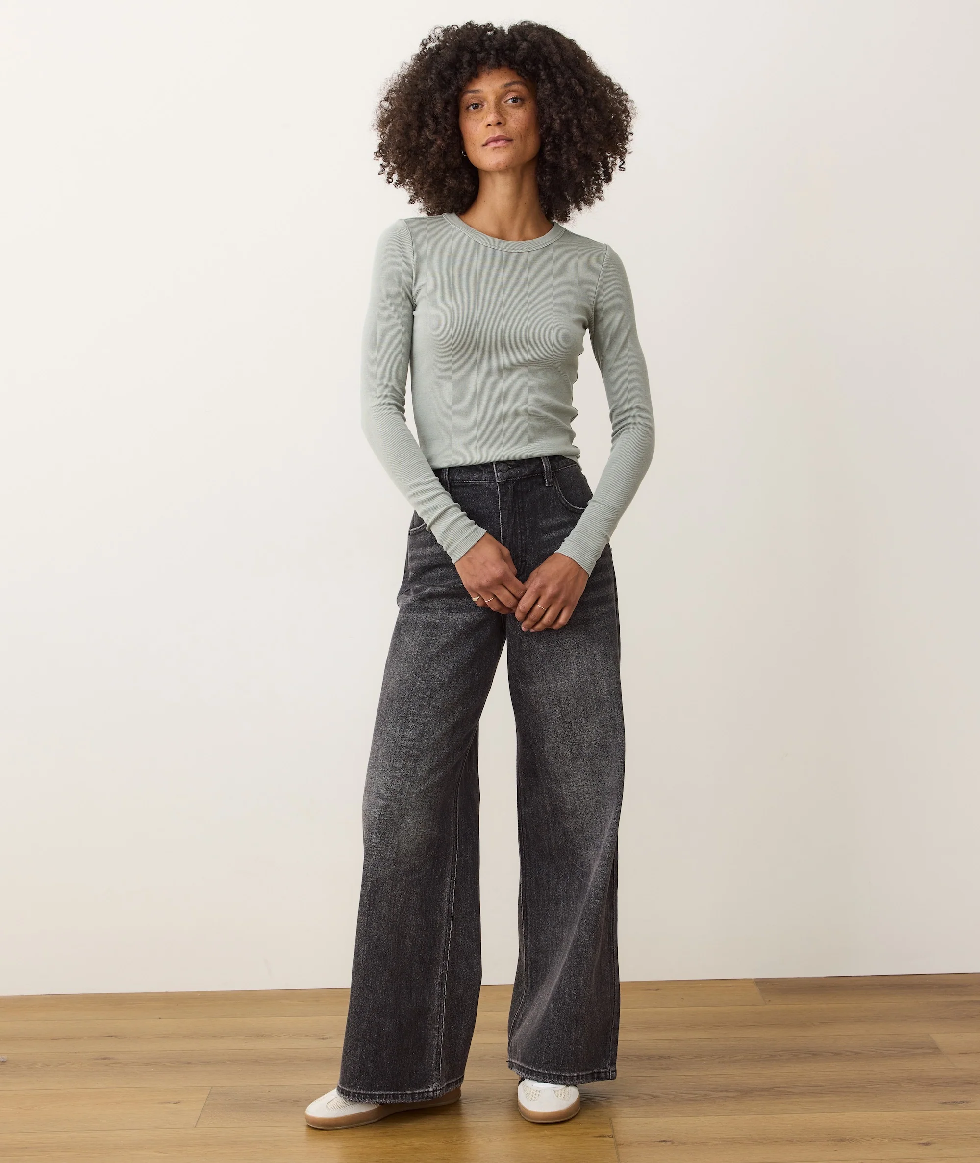 Lexi Rib Sun-In Longsleeve Crew Tee