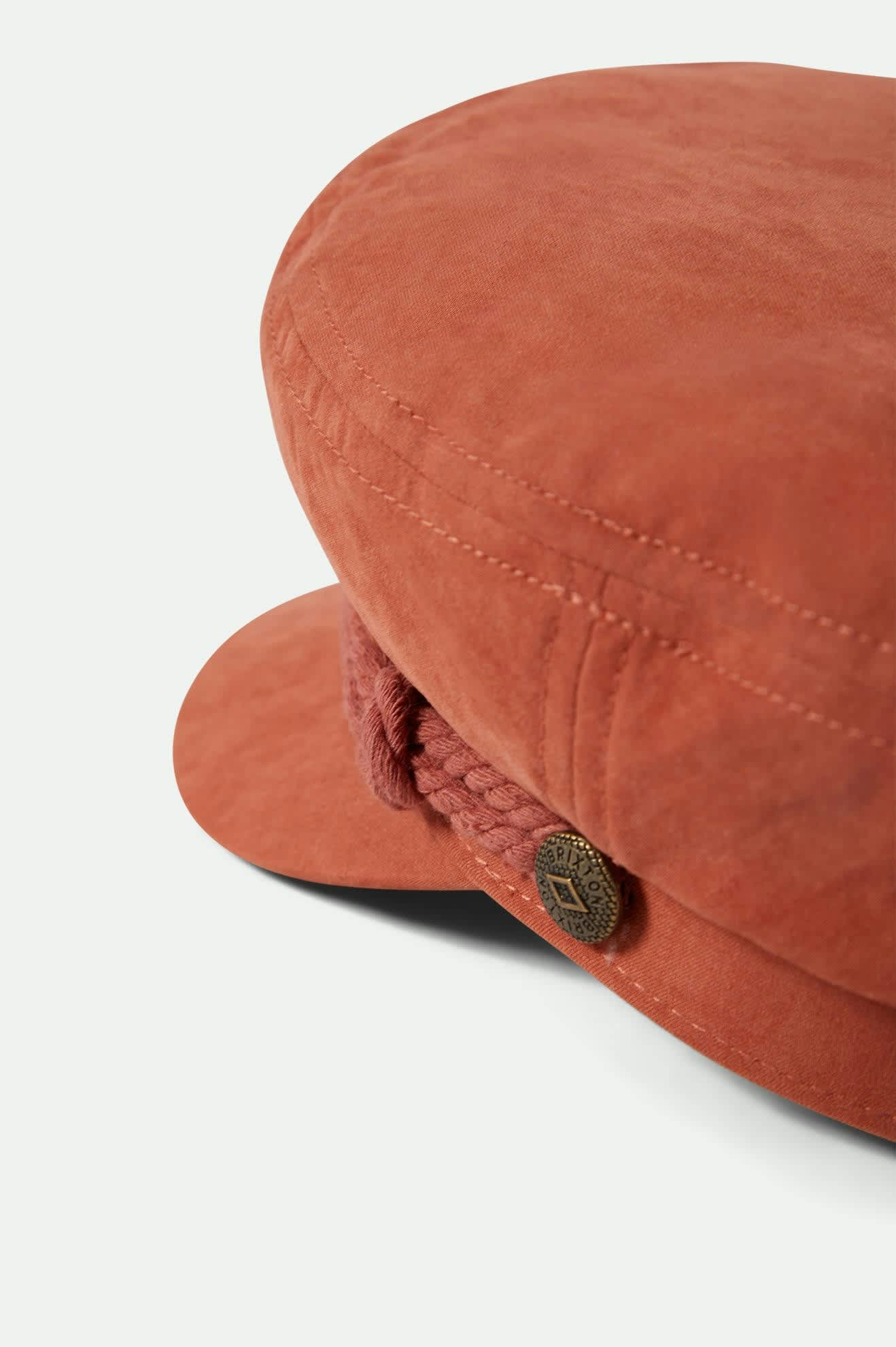 Fiddler Fisherman Cap - Terracota Brushed Satin