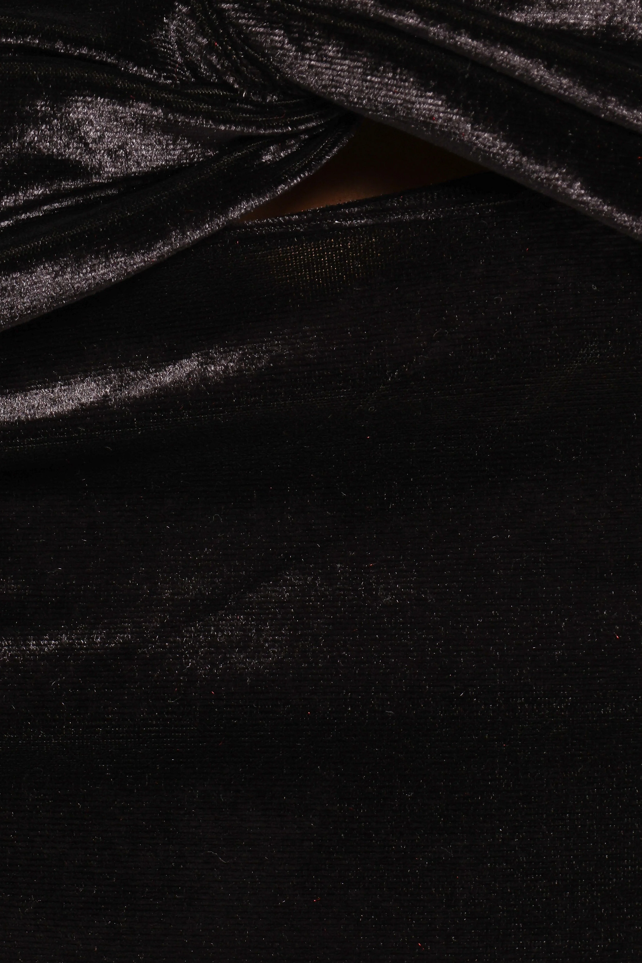 Suri Velvet Maxi Skirt - Black