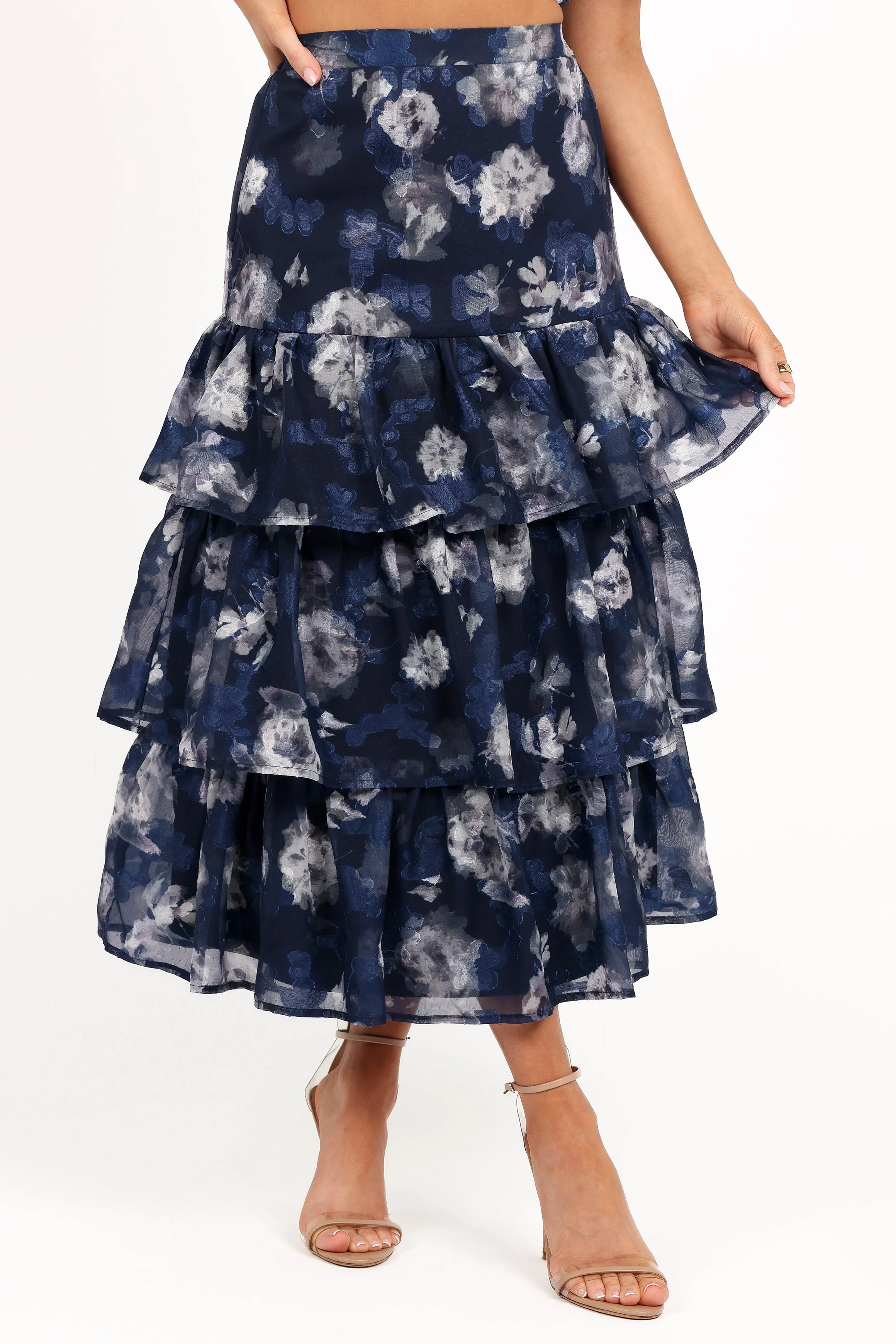 Olivia Two Piece Set - Navy Floral
