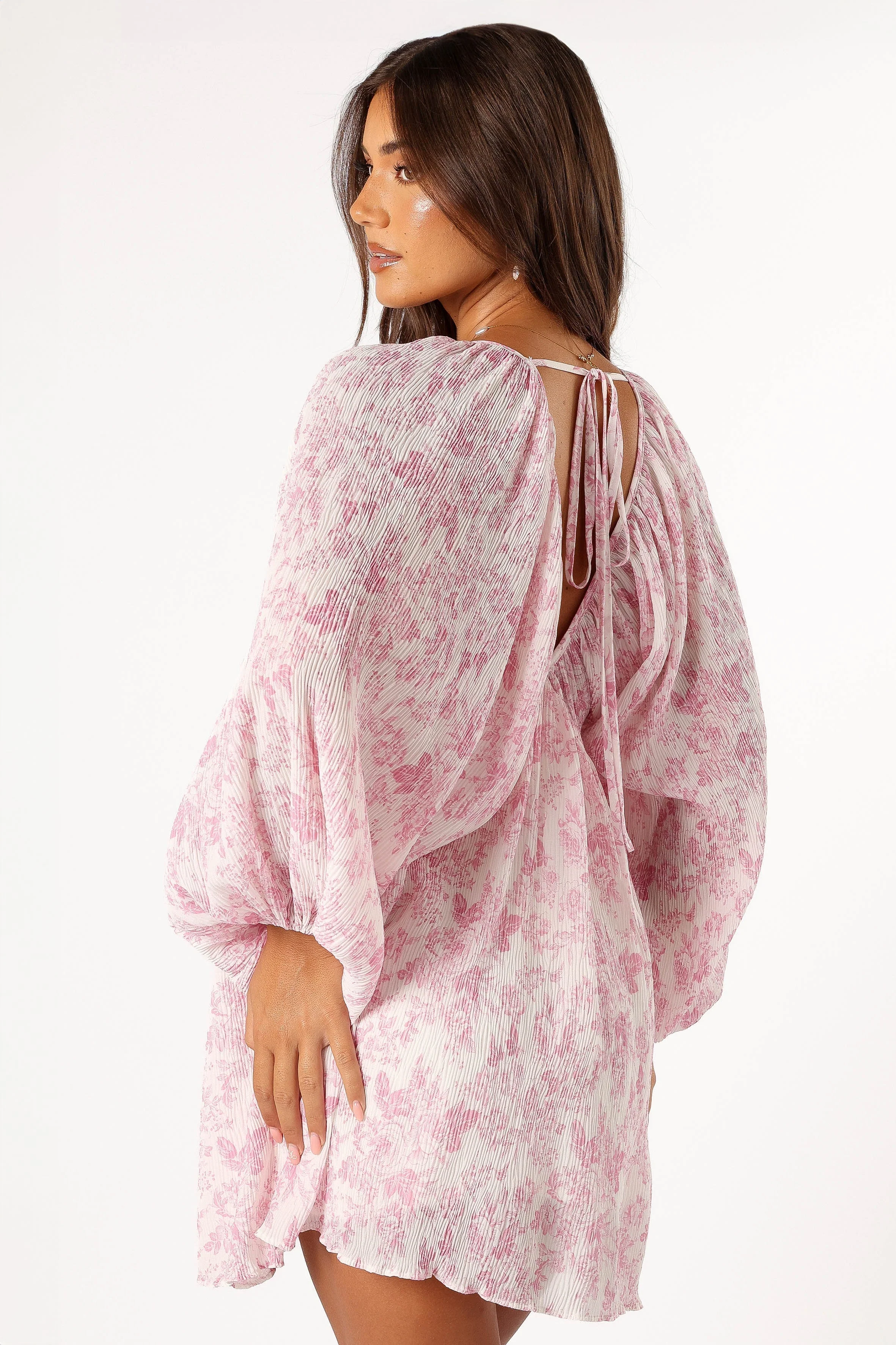 Paris Long Sleeve Dress - Pink