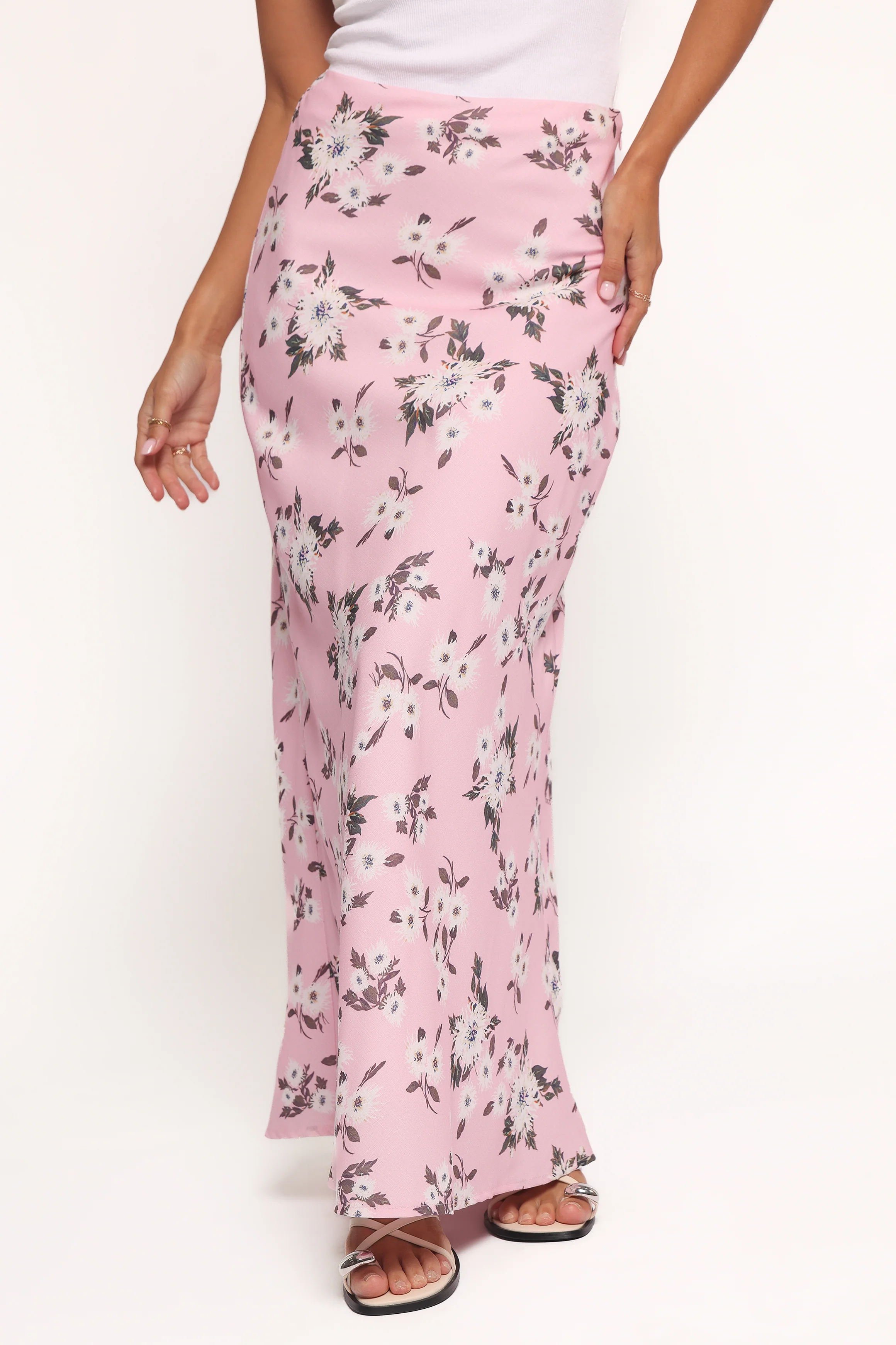 Evie Maxi Skirt - Pink Floral