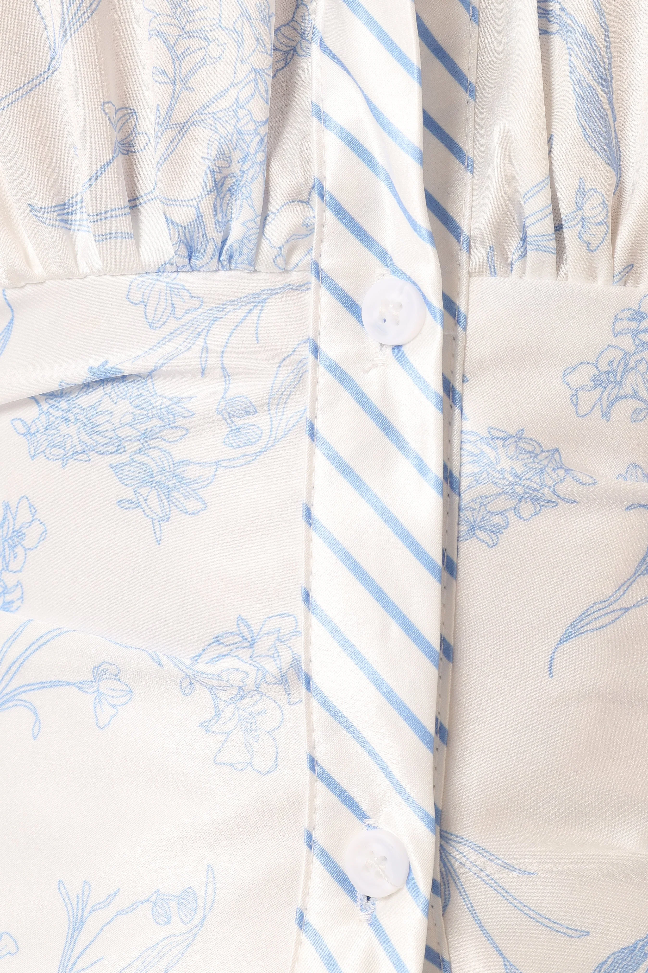 Leigha Mini Dress - Blue