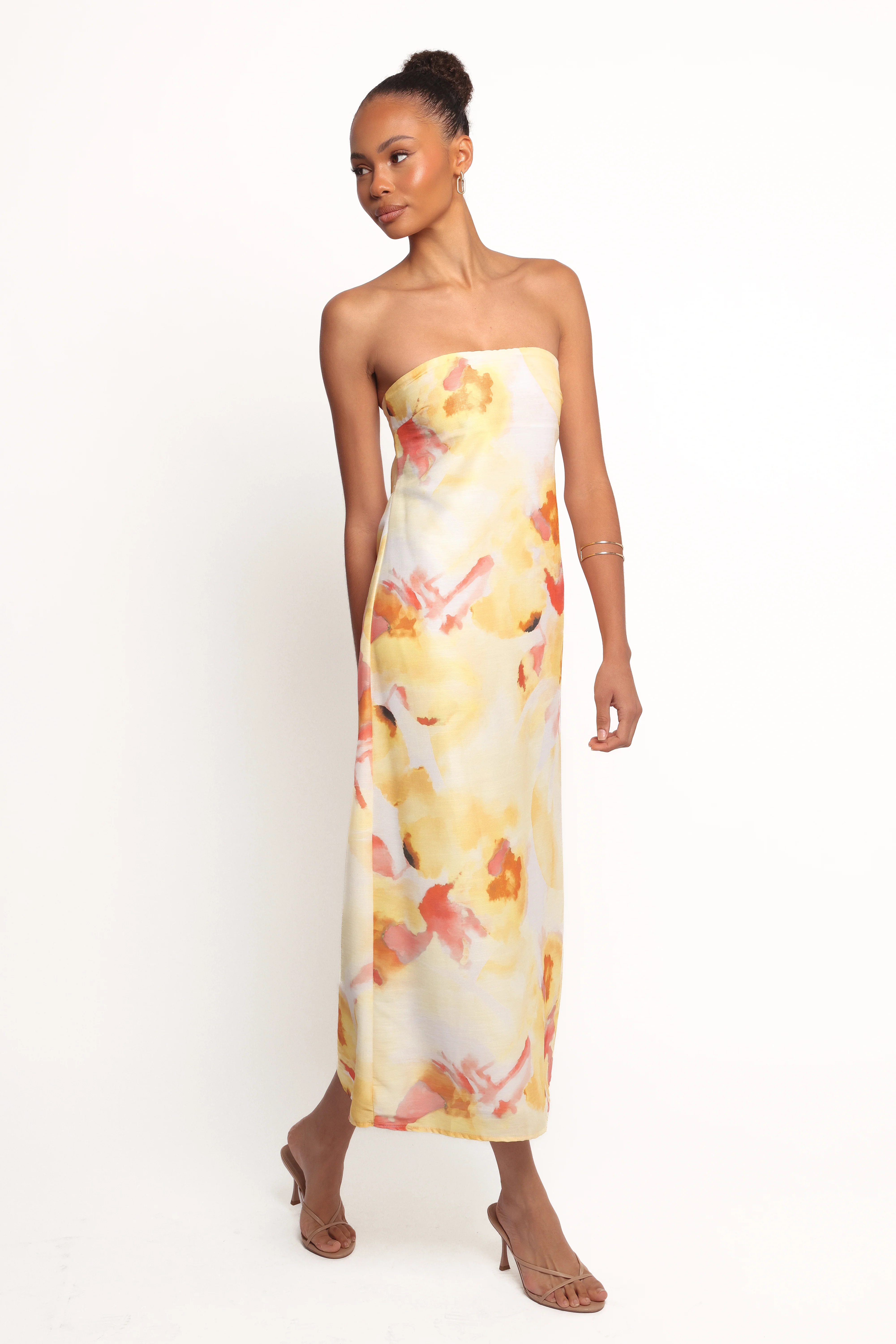 Hydra Maxi Dress - Yellow Floral