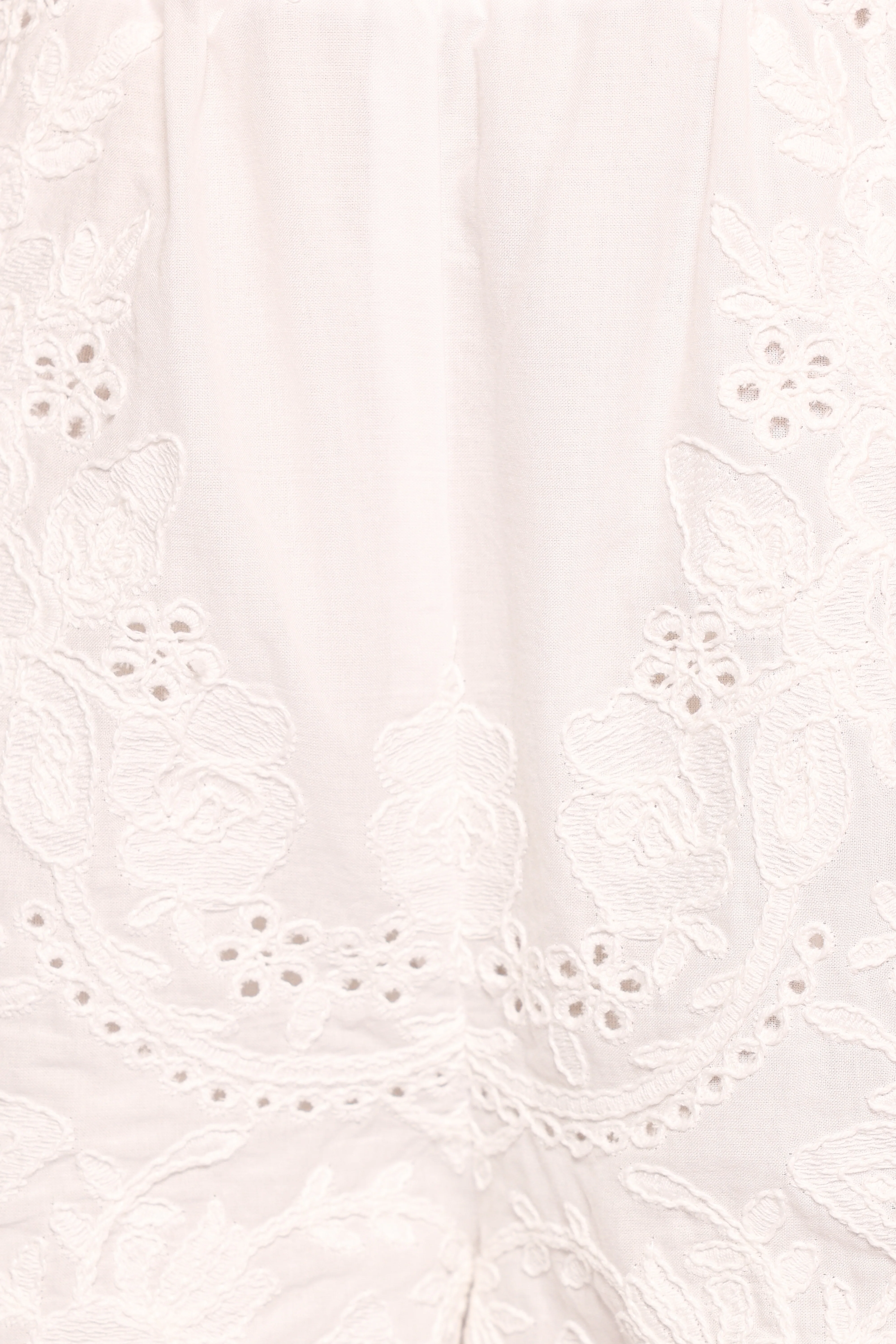 Tanis Embroidered Shorts - White