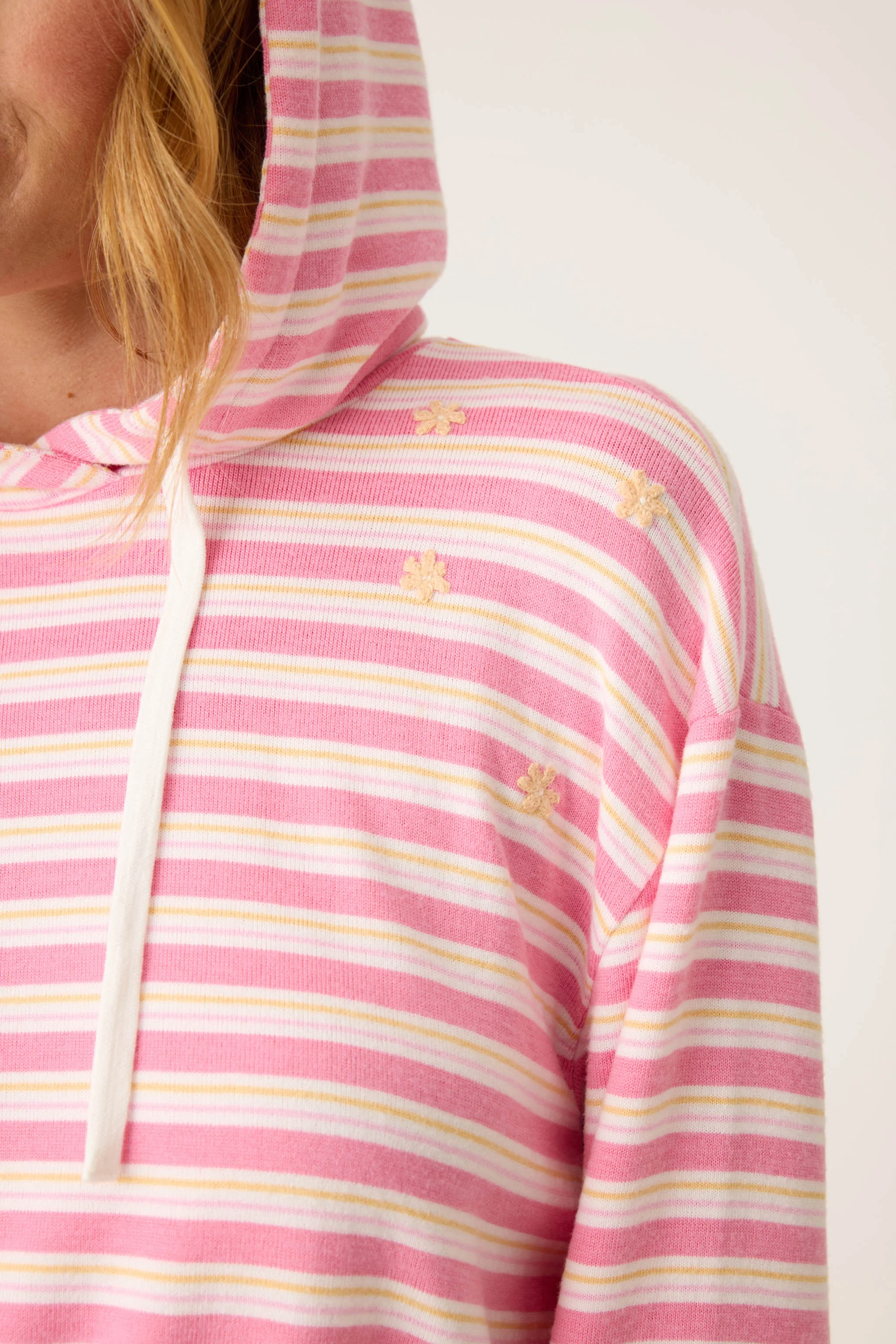 Tini Time Striped Hoodie