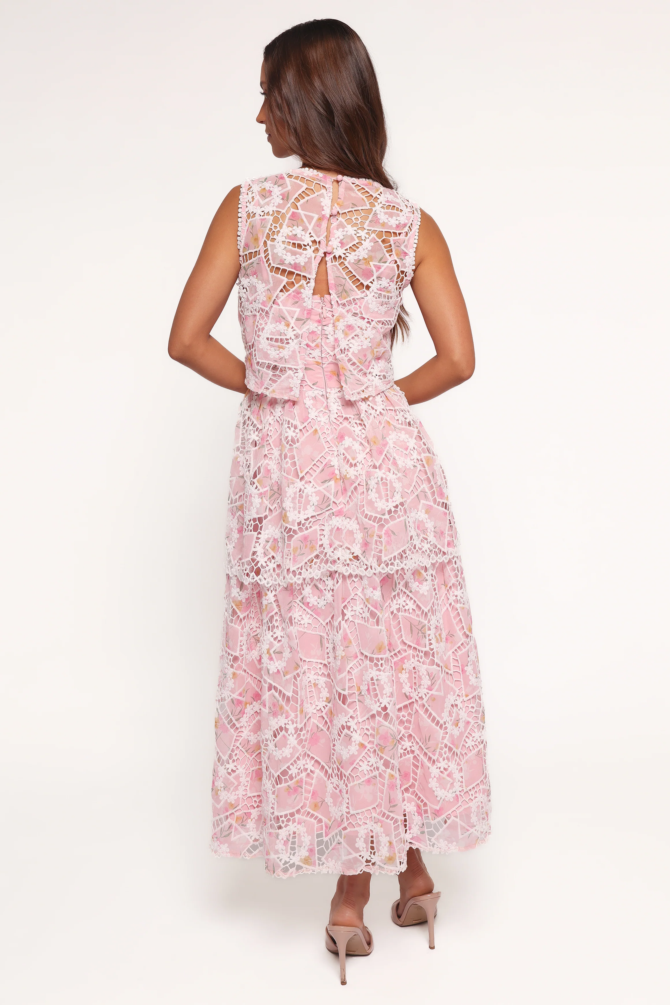 Eleanora Midi Dress - Pink Floral