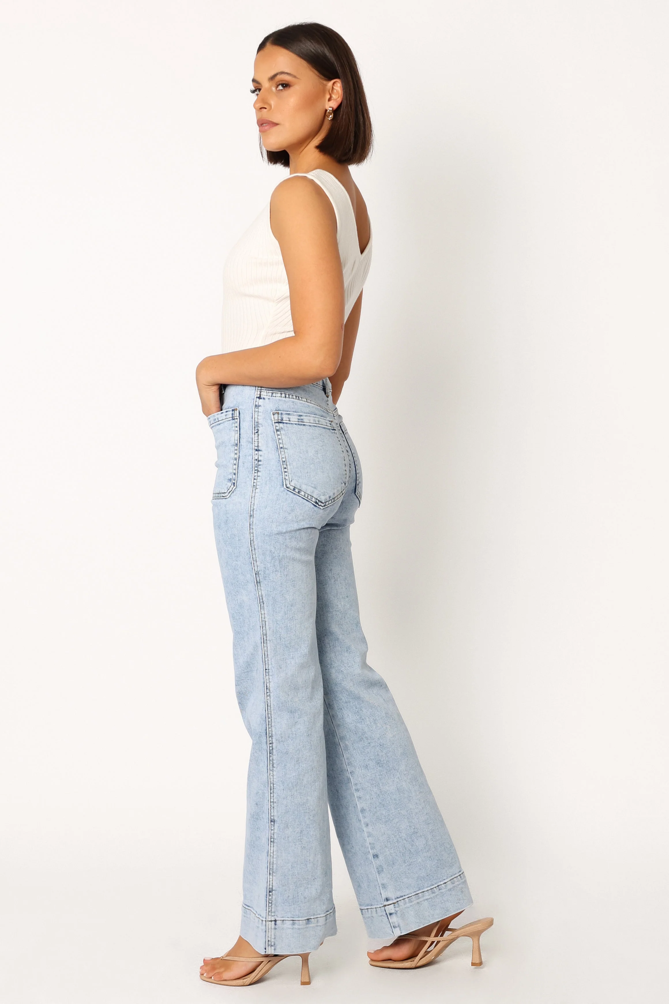 Nico Wide Leg Jean - Blue