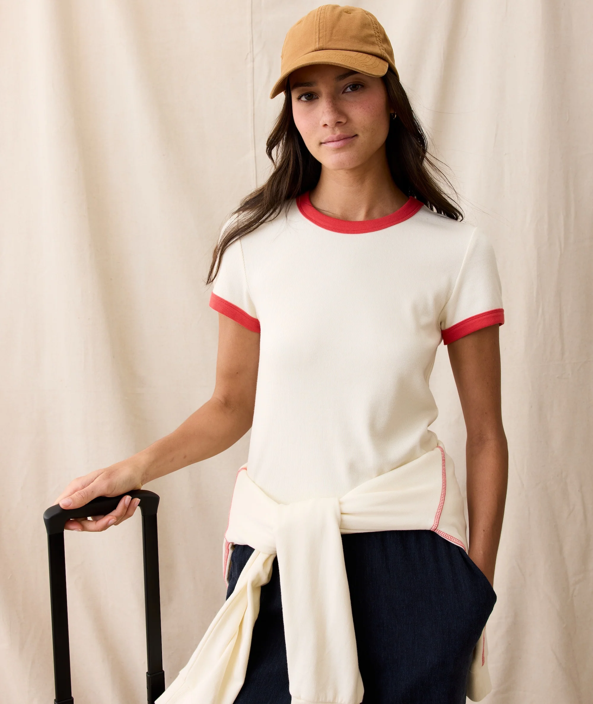 Lexi Rib Sun-In Crew Tee