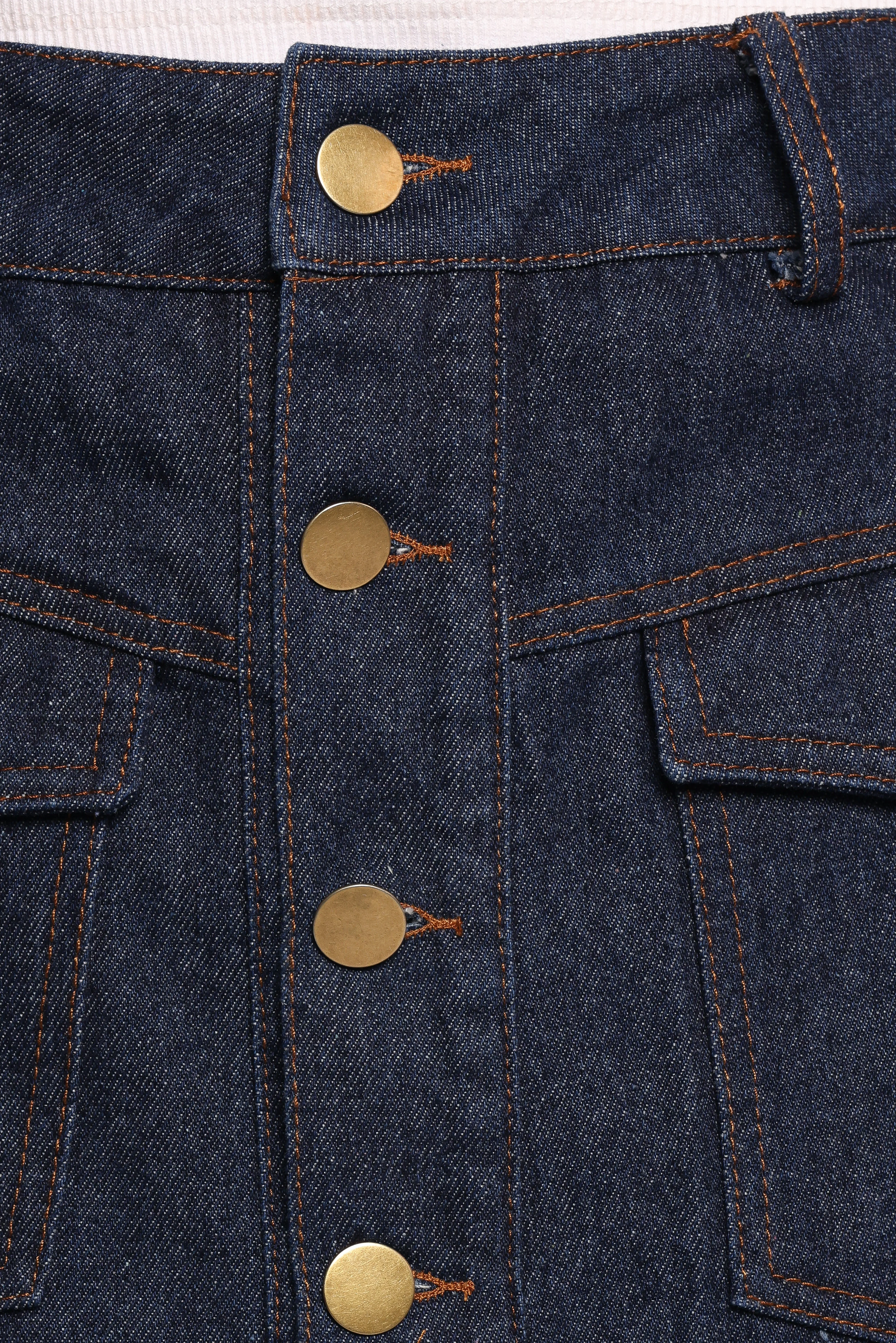 Presley Denim Skort - Dark Denim