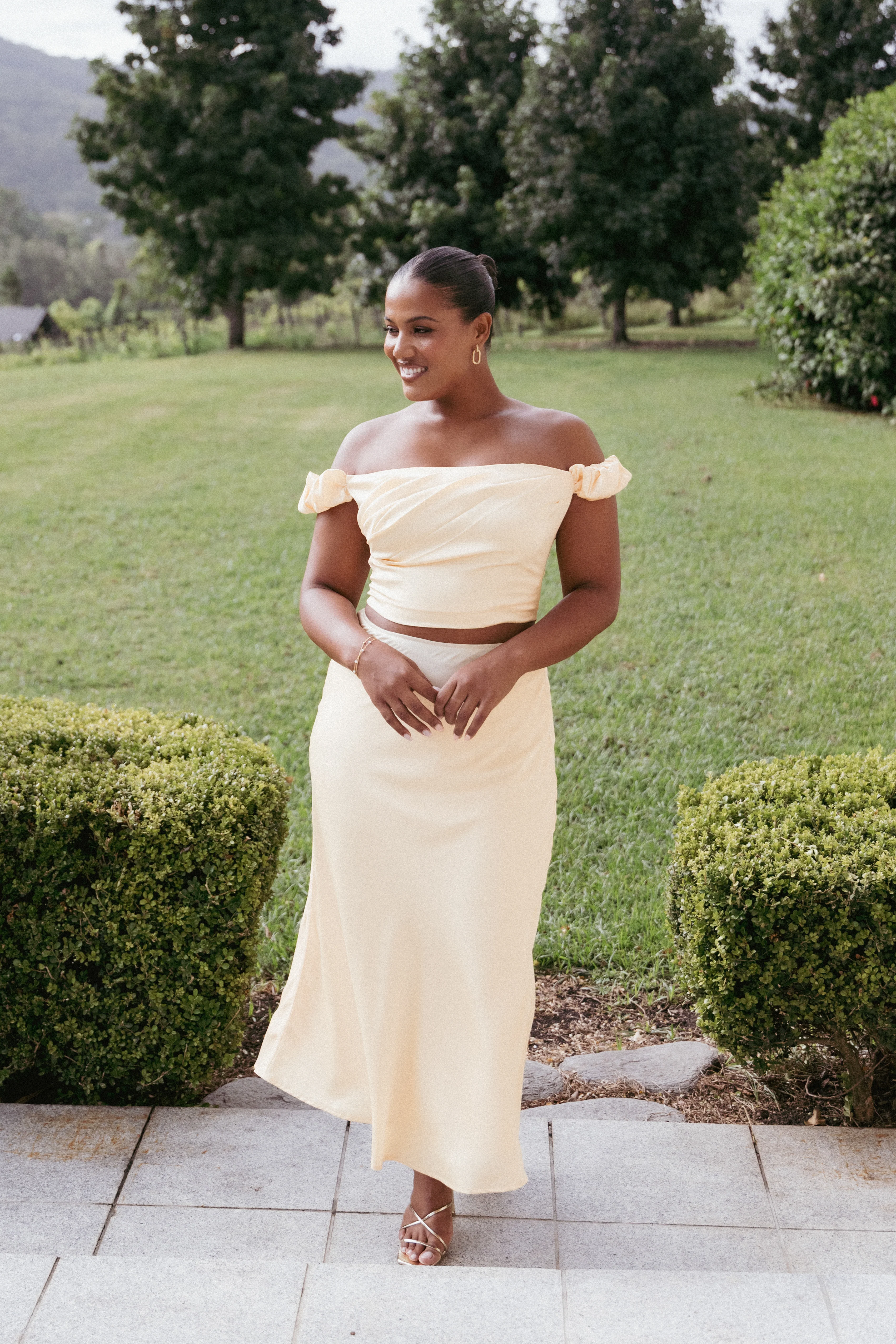 Arabella Two Piece Set - Butter Yellow