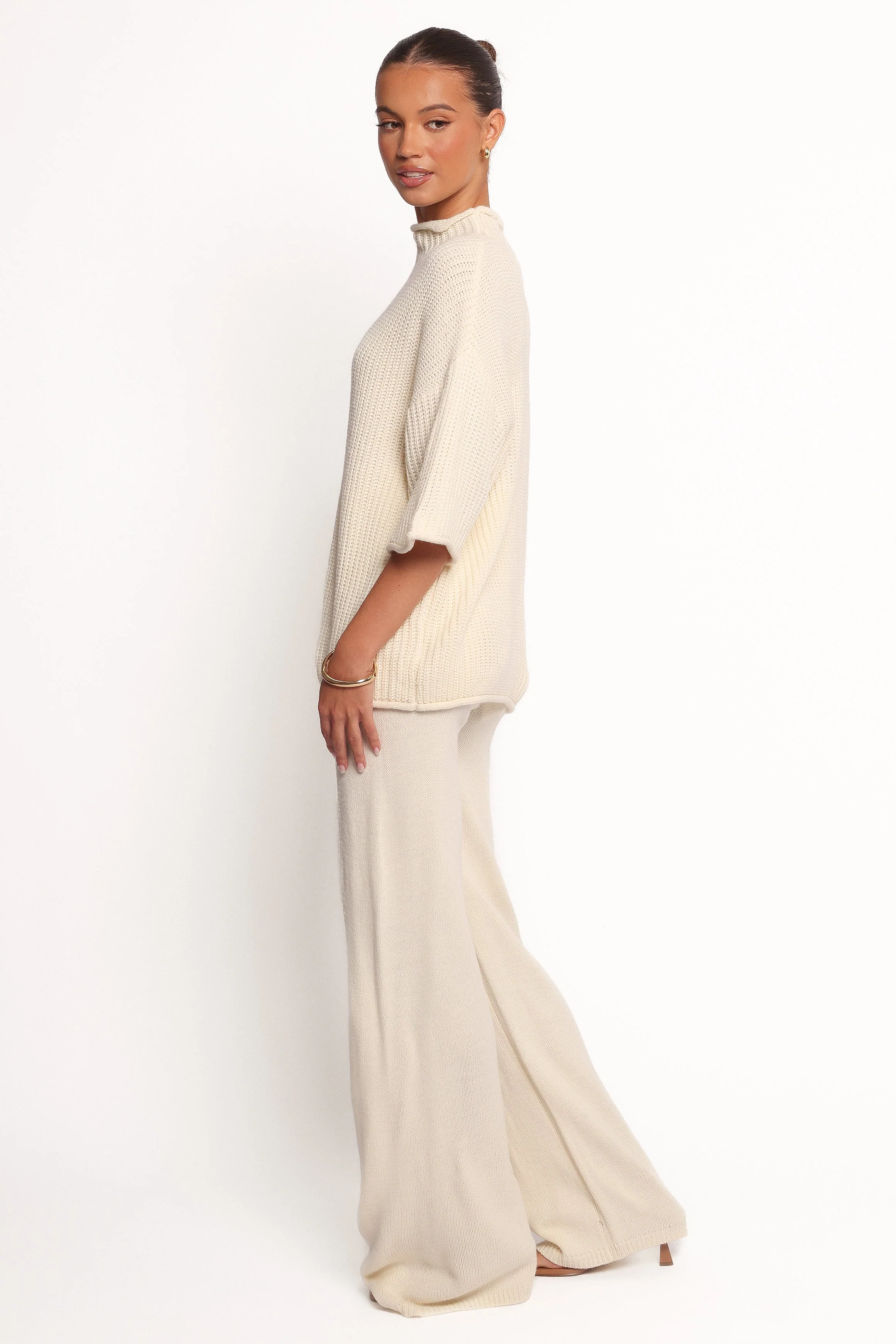 Remii Knit Pant Set - Ivory