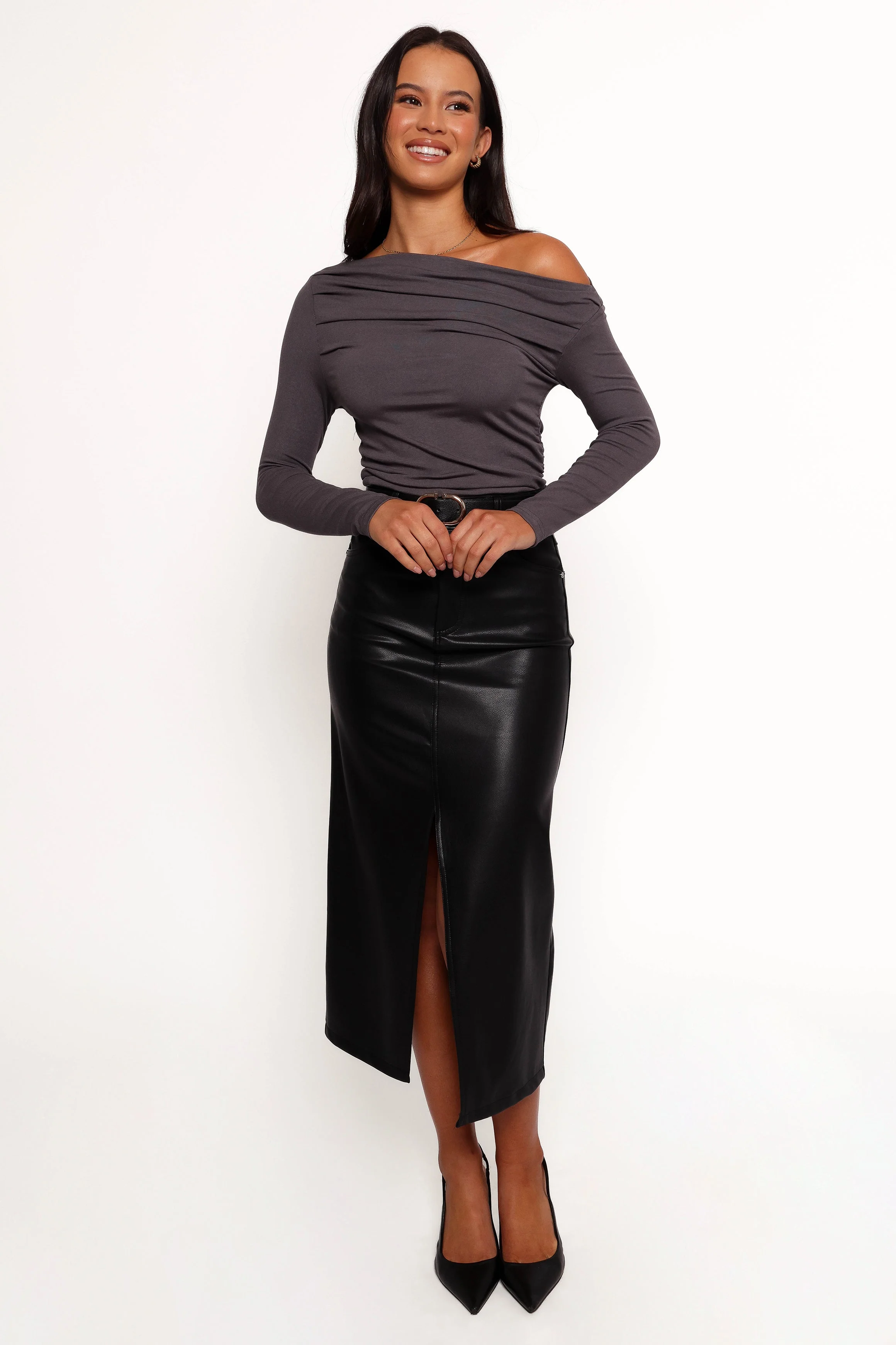 Jasmyn Midi Skirt - Black