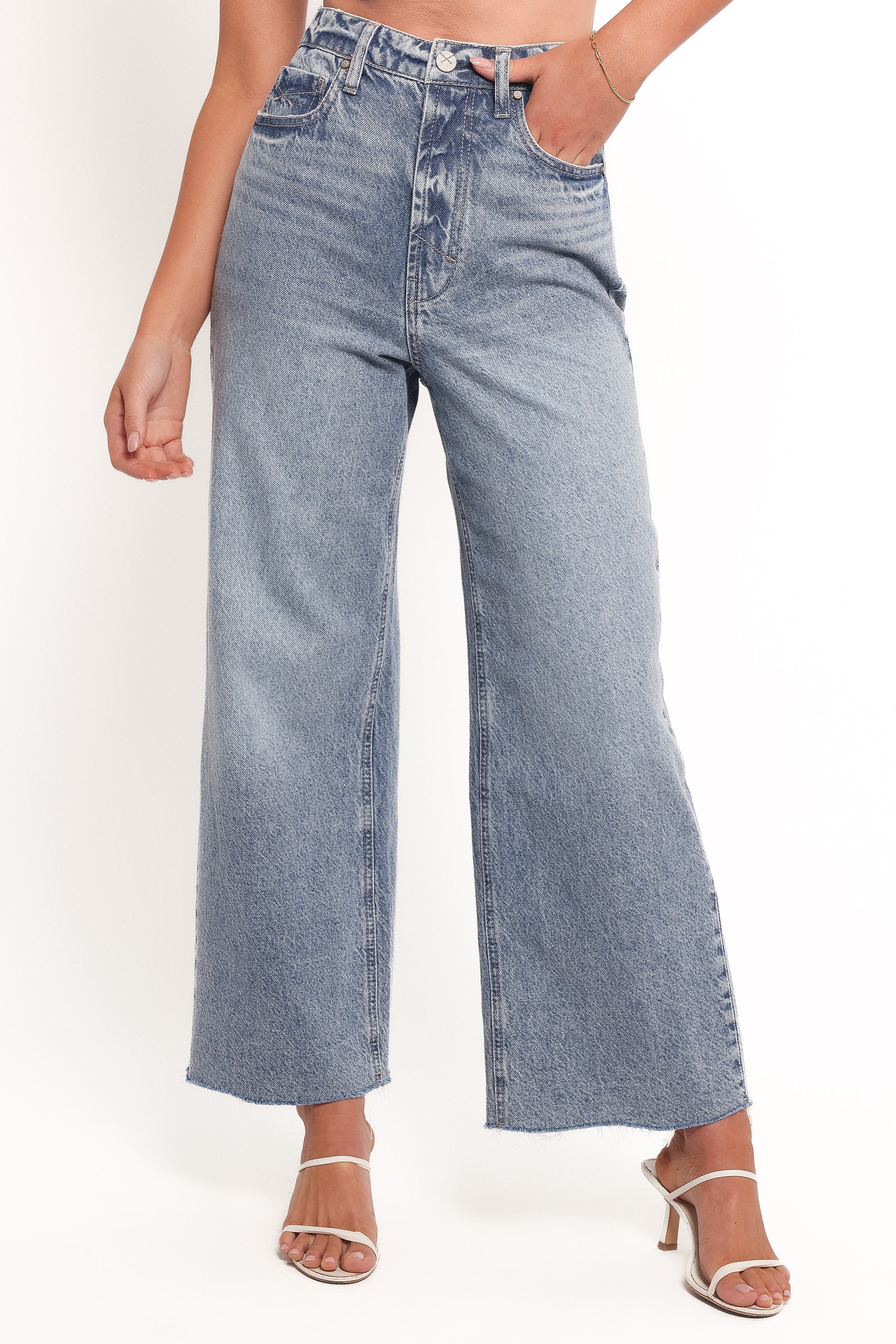 Noemi High Rise Crop Leg Jeans - Imprint
