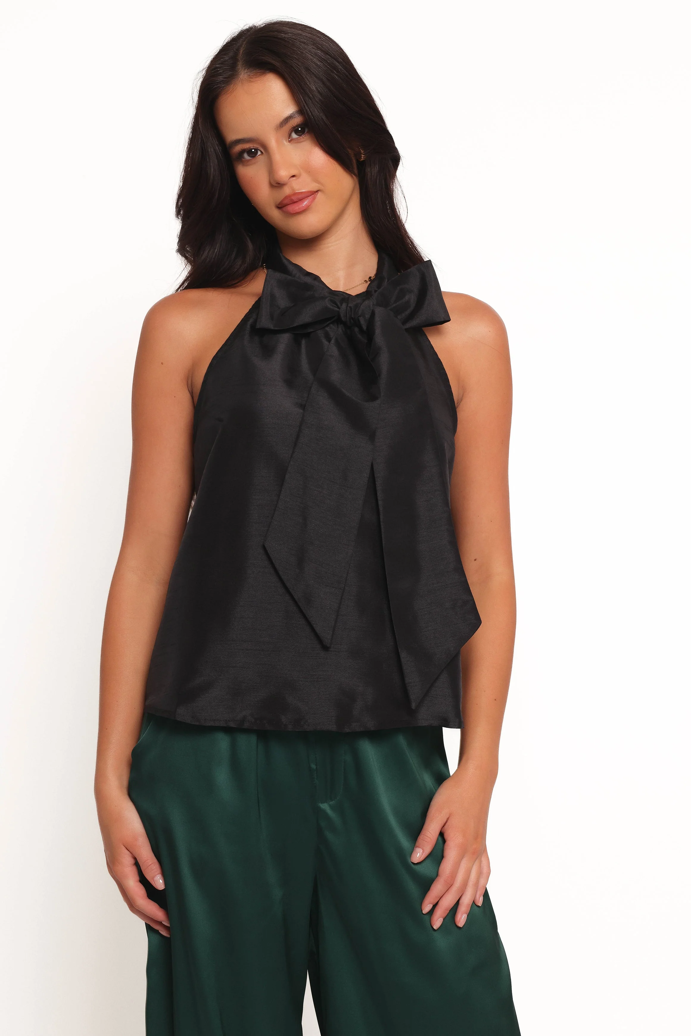 Faith Bow Top - Black