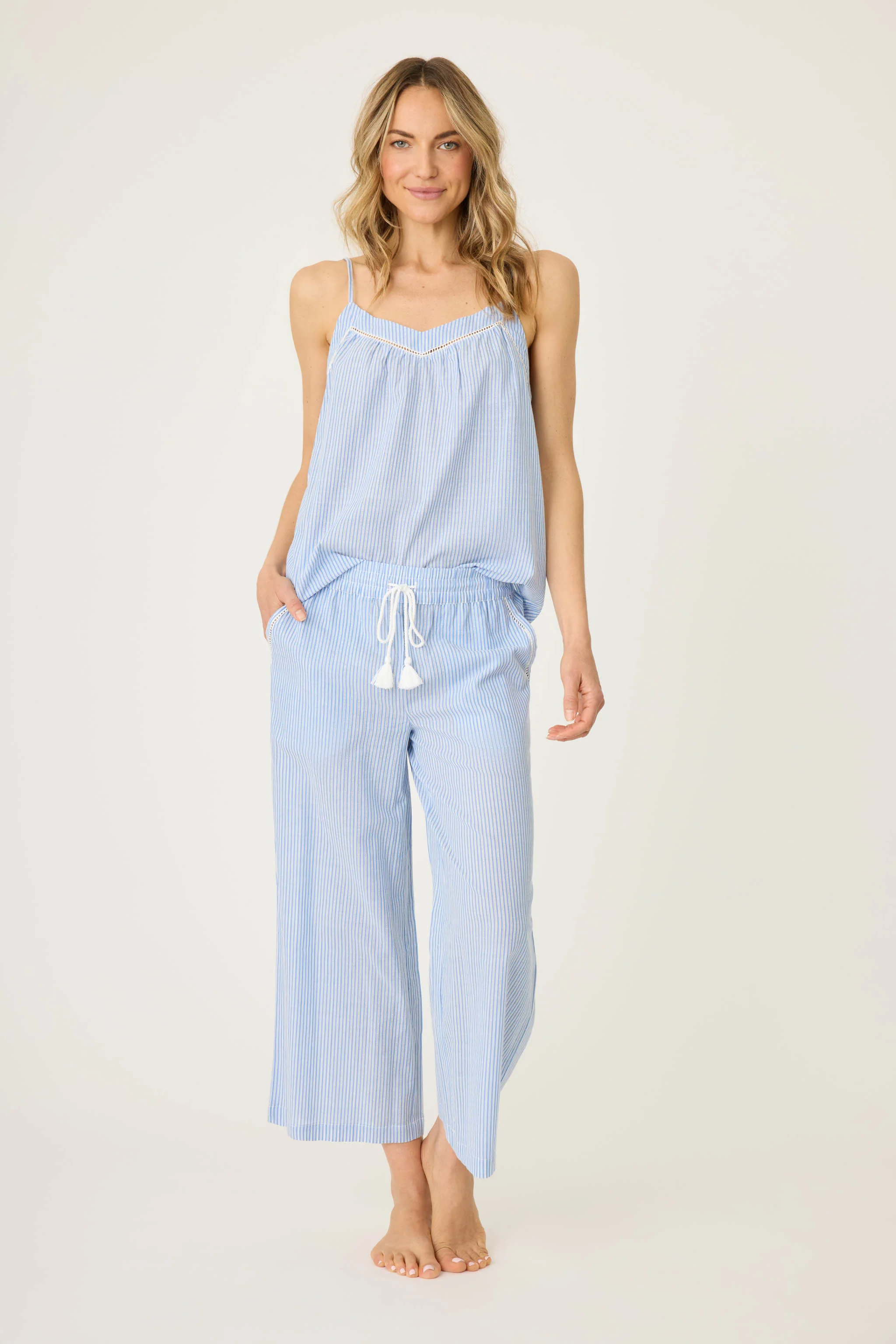 Dainty Daisy Crop Pant Lounge Set