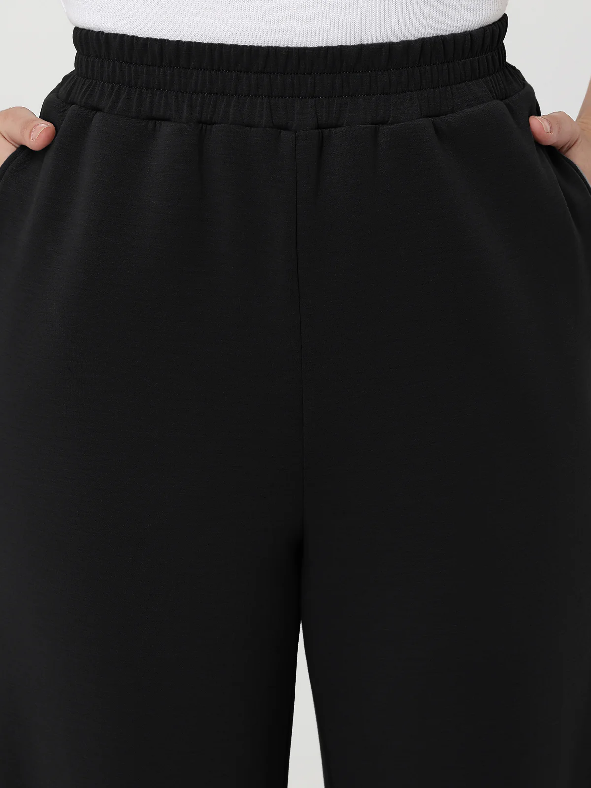 High-Rise Wide Leg Track Pants