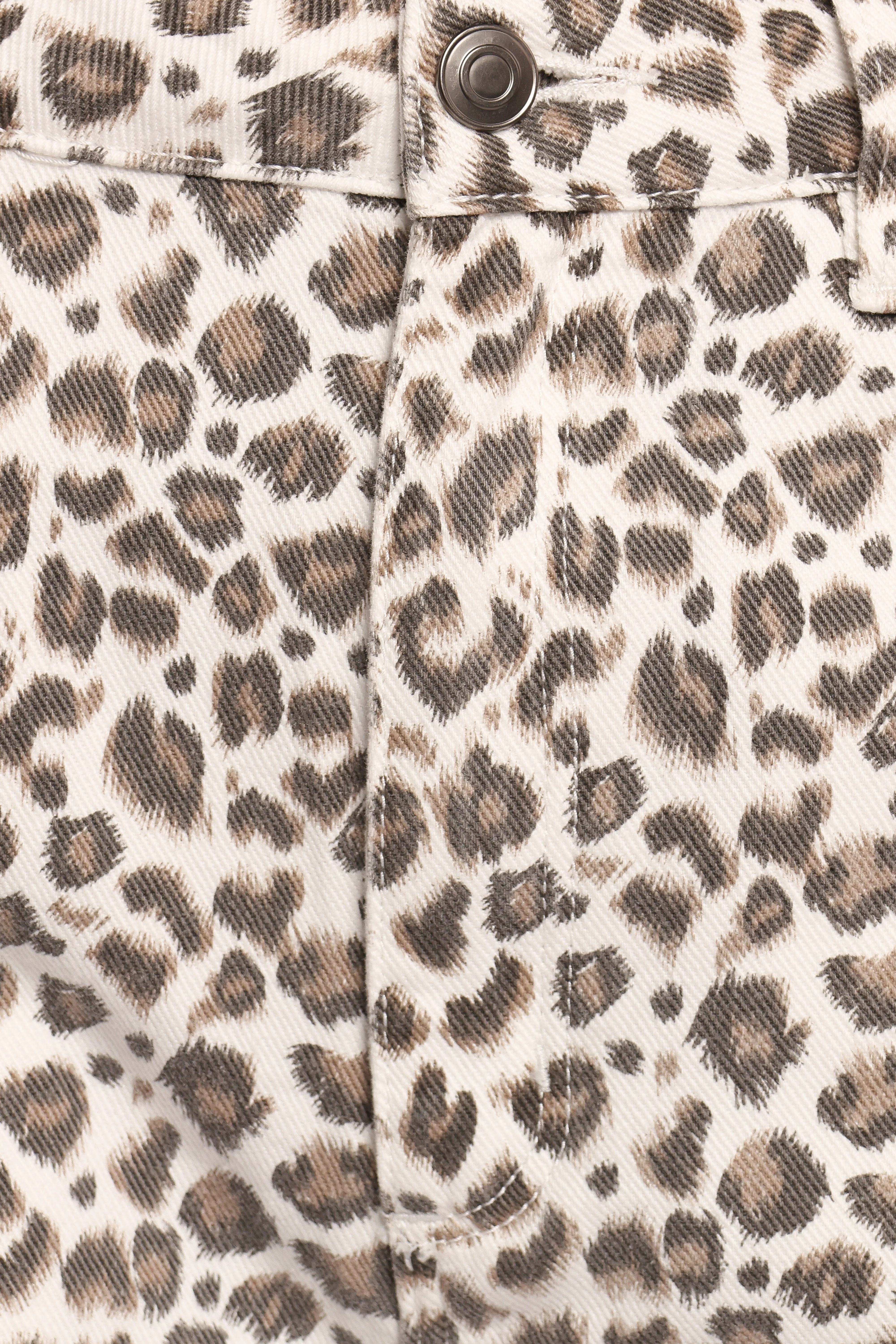 Leila Printed Wide Leg Jean - Leopard