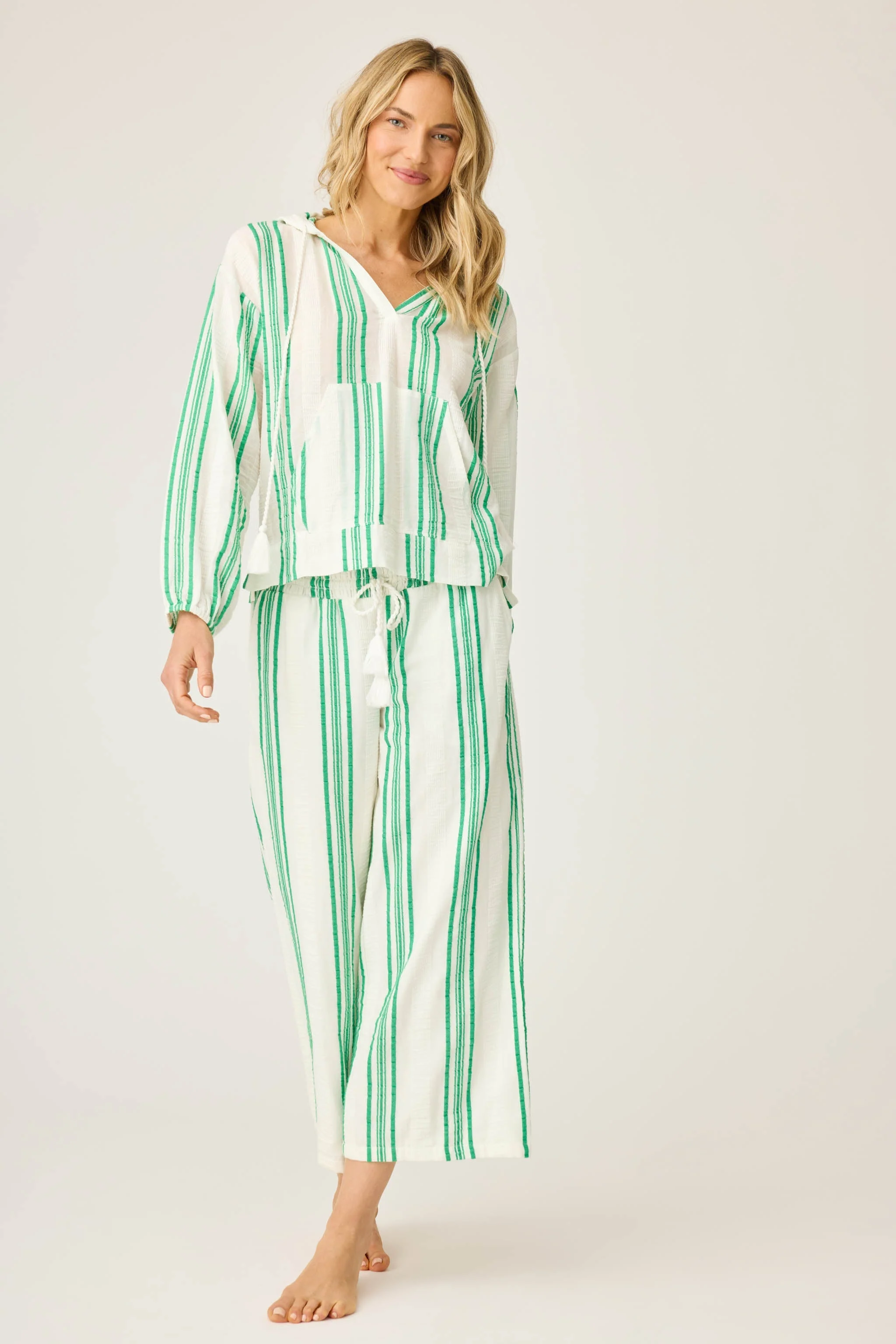 Beachcomber Wide Leg Cropped Pants