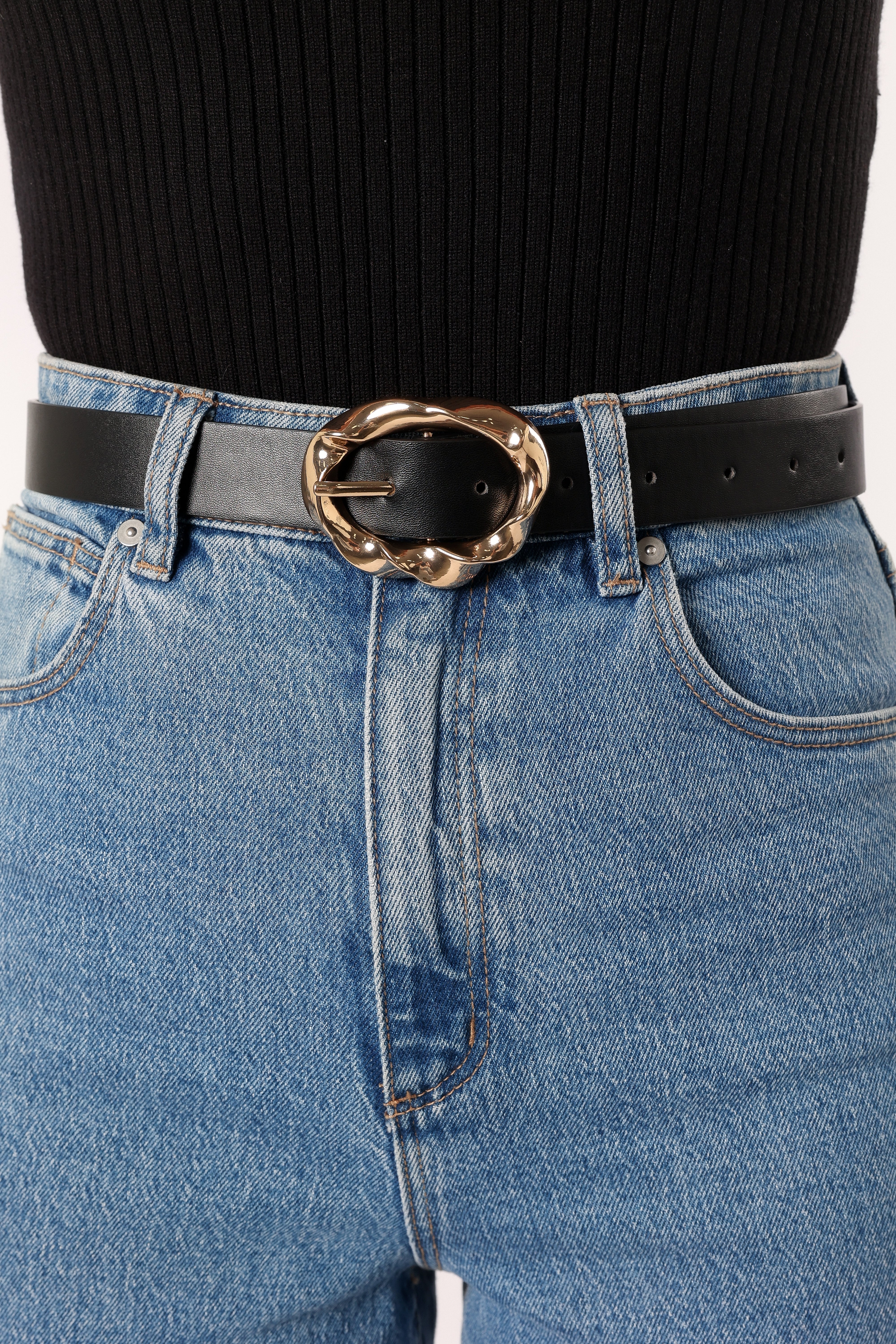 Serena Belt - Black Gold