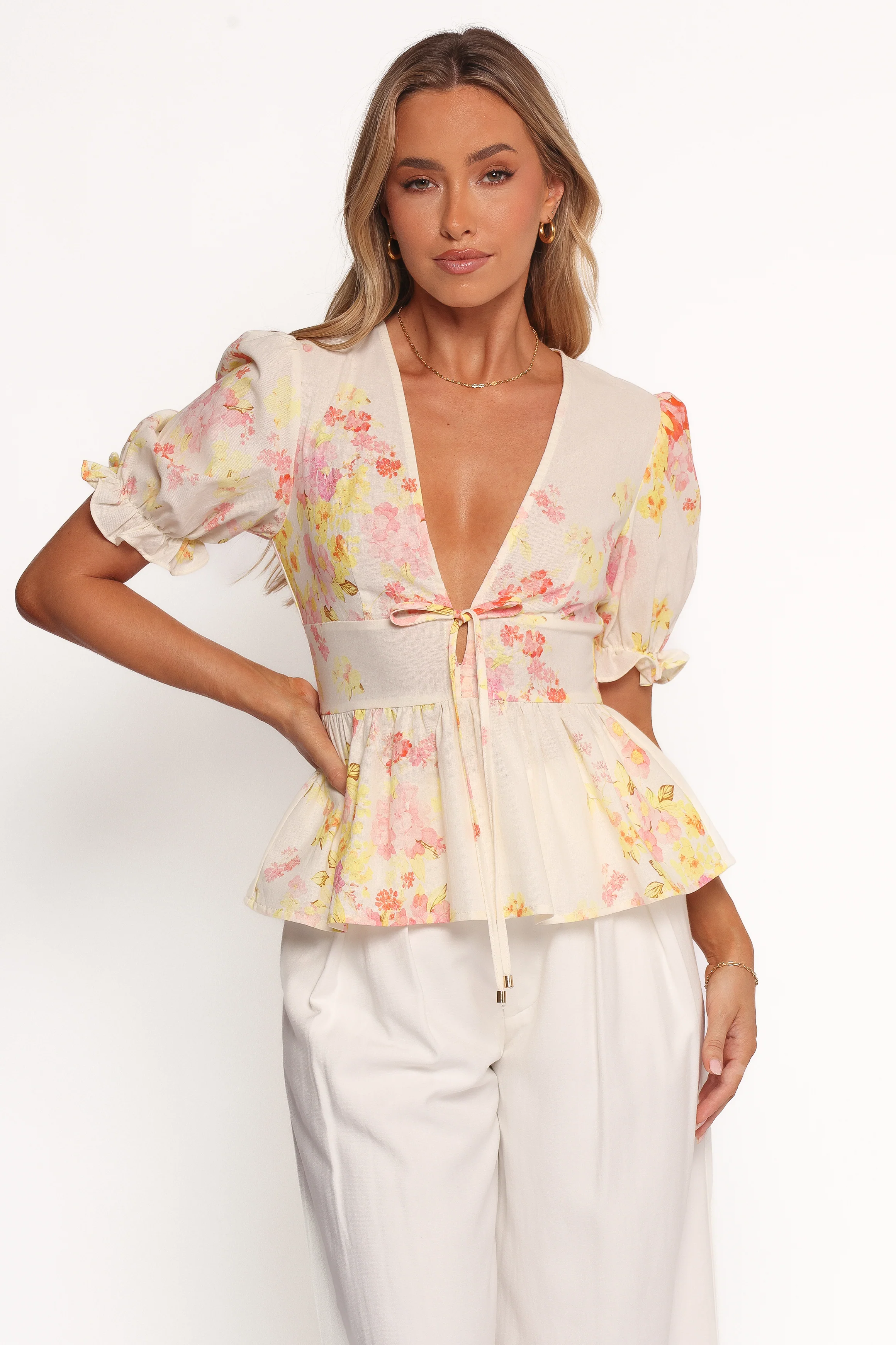 Duchess Top - Pink Floral