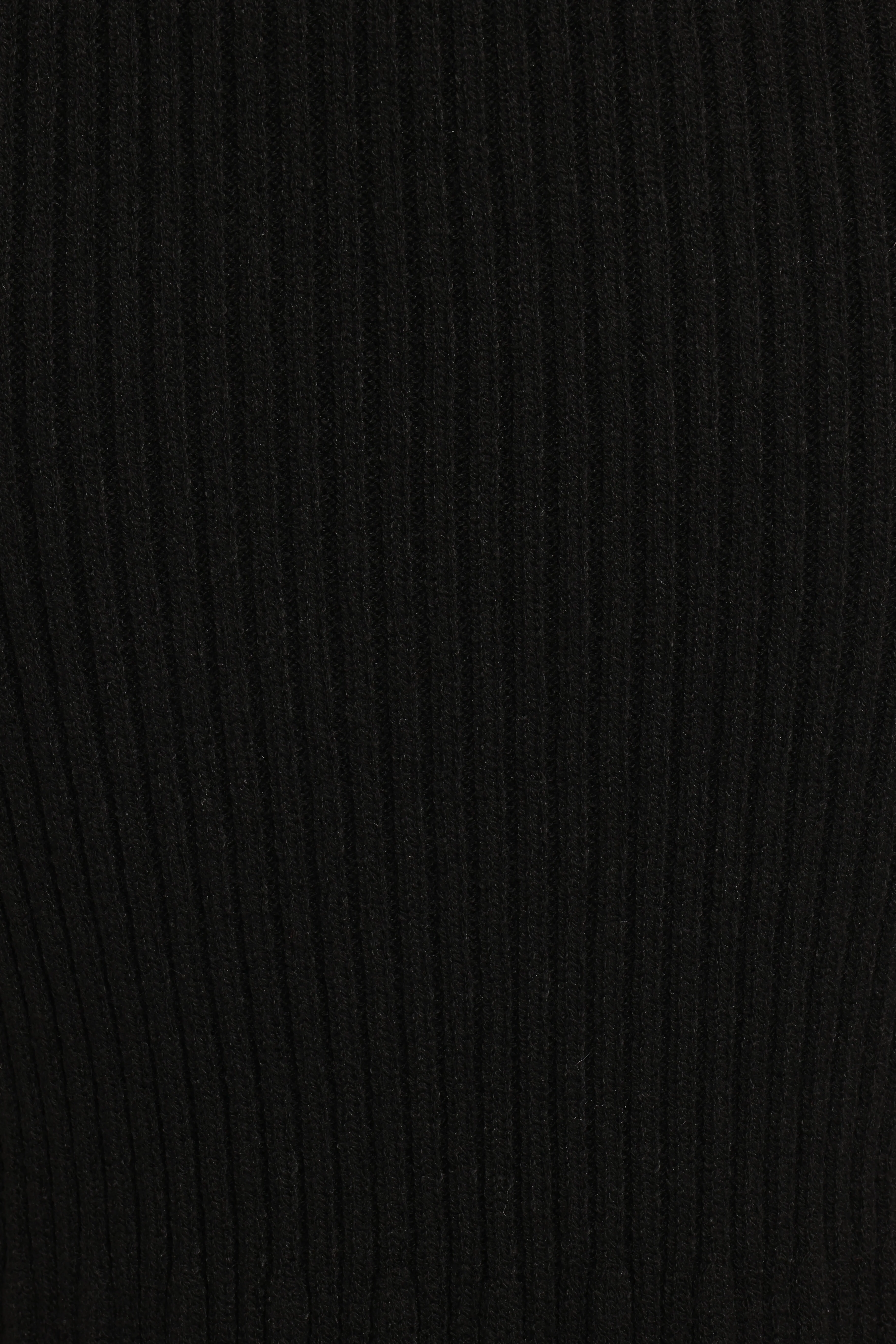 Balla Rib Knit Midi Skirt - Black