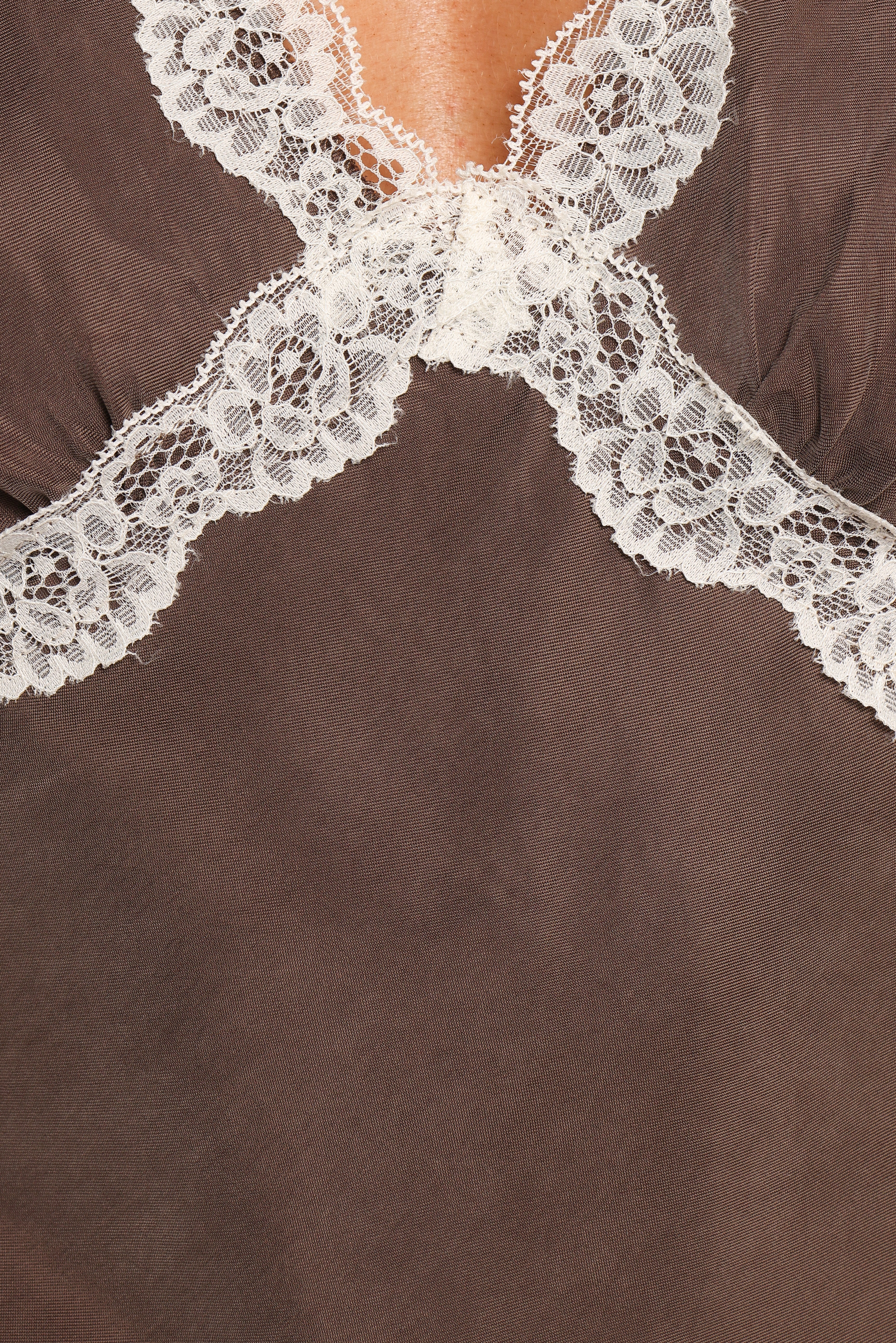 Elianna Top - Brown White
