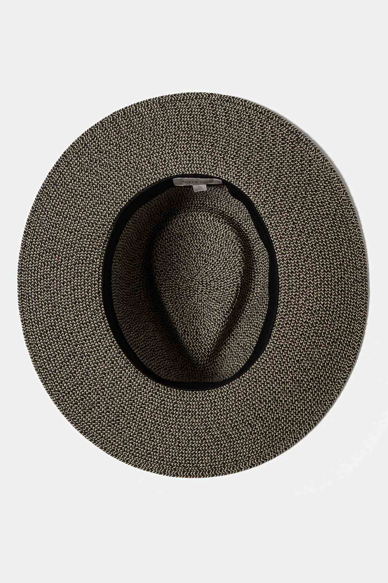 Carolina Straw Packable Travel Hat - Black/Natural