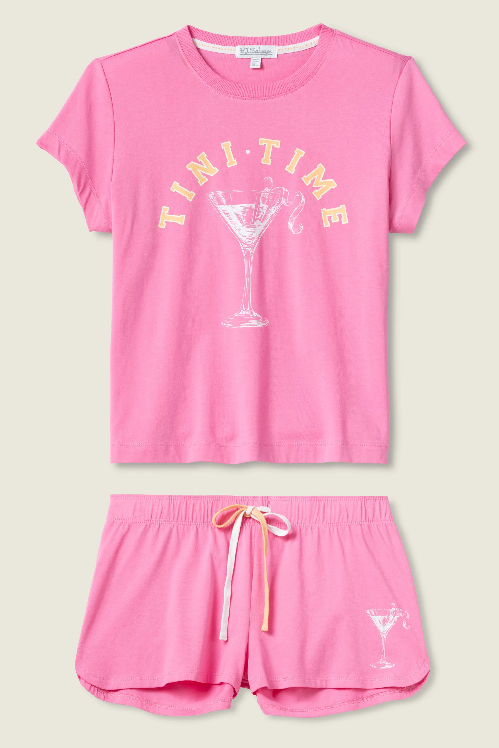 Tini Time Graphic Short Sleeve Loungewear Set