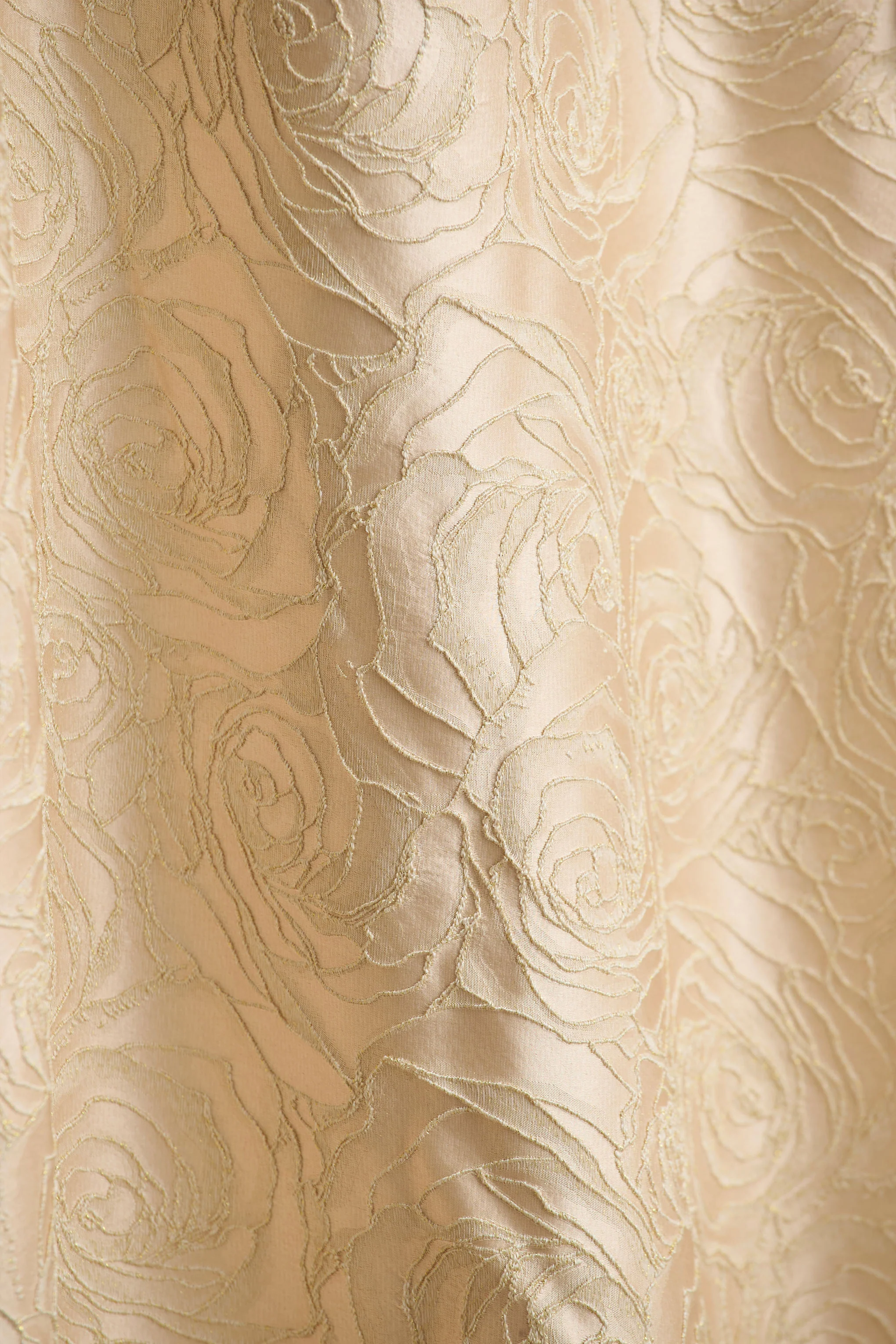 Hypnotic | Gold Jacquard Bandeau Midi Dress