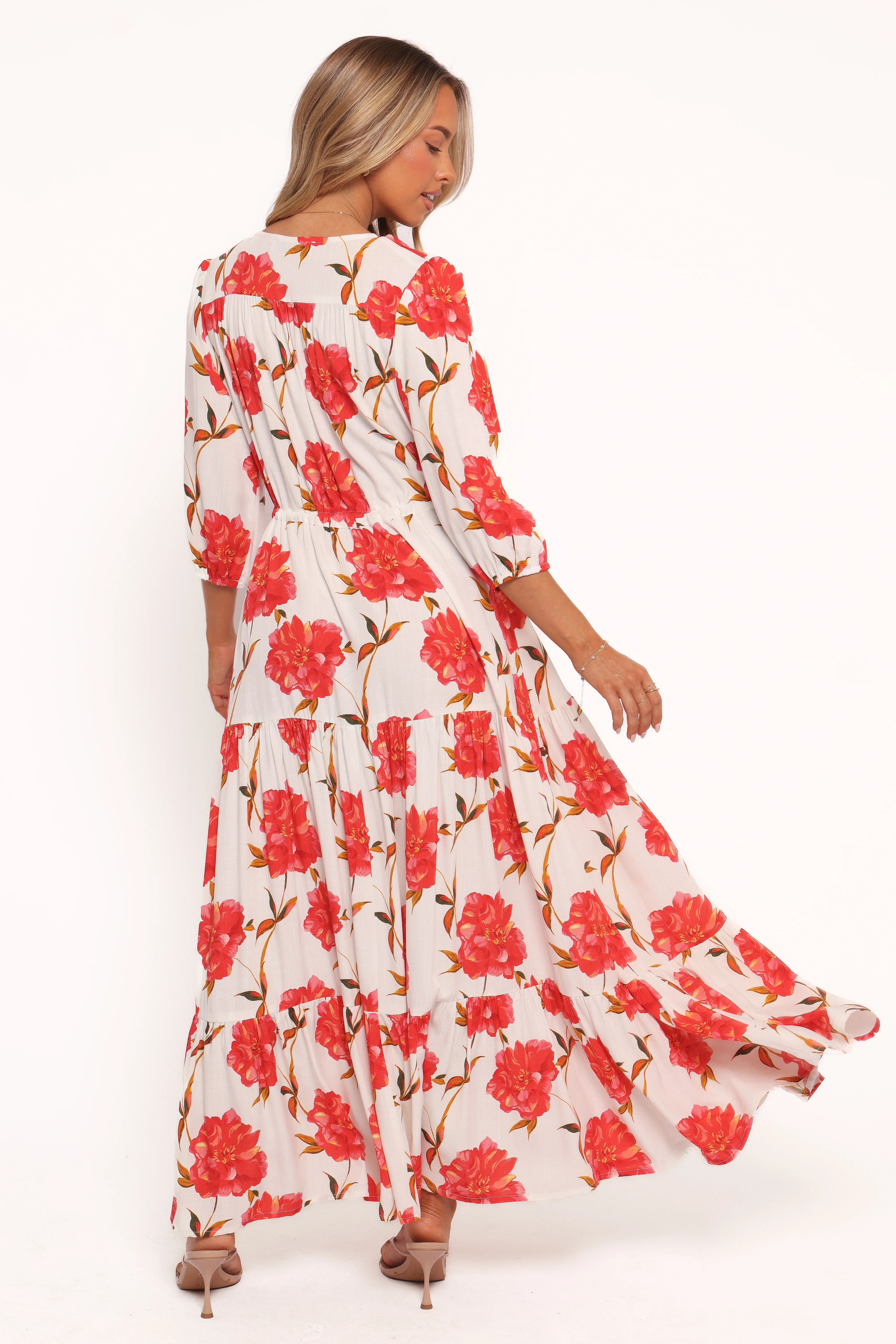 Kelda Dress - Red Floral