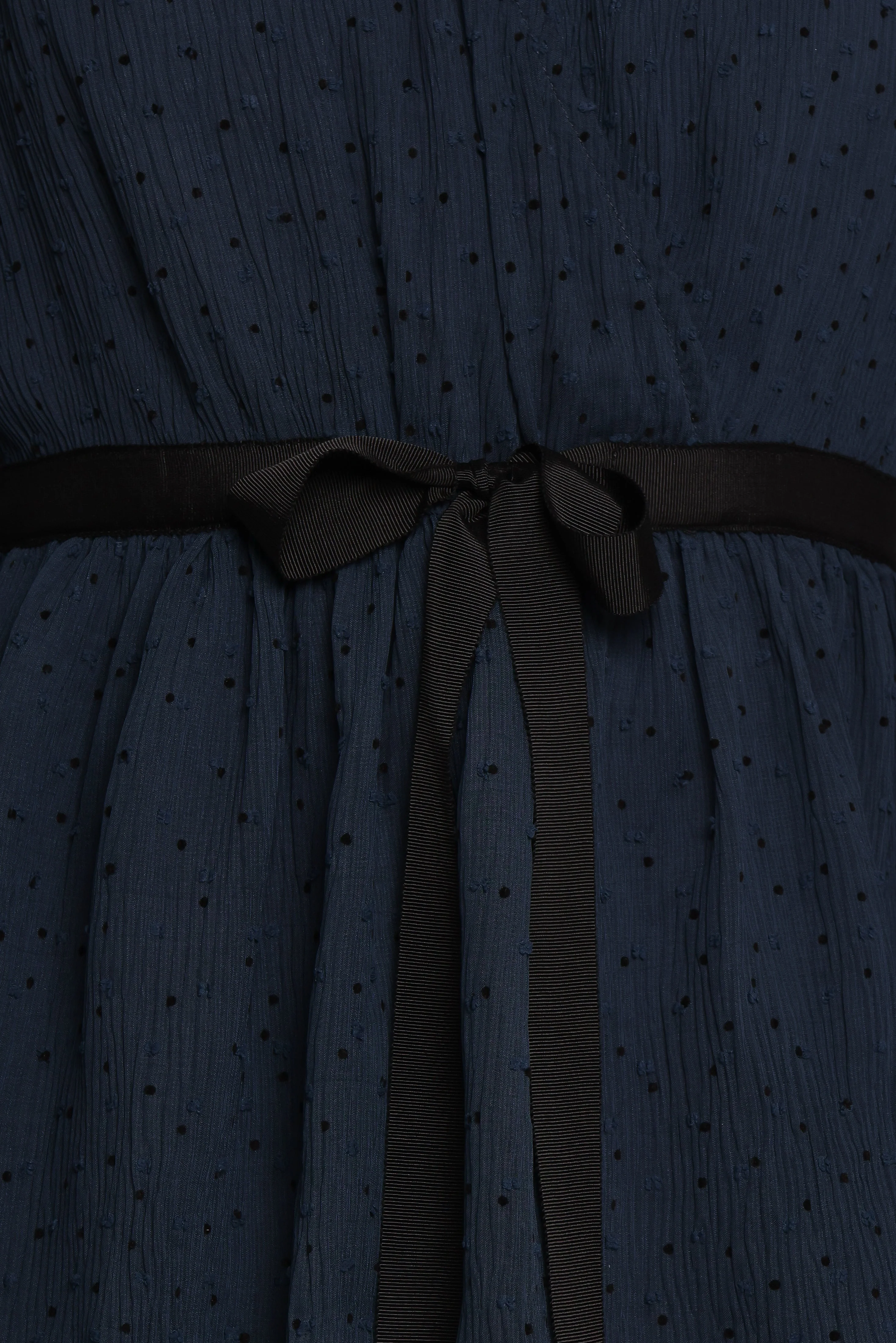 Antoinette Long Sleeve Tiered Maxi Dress - Navy